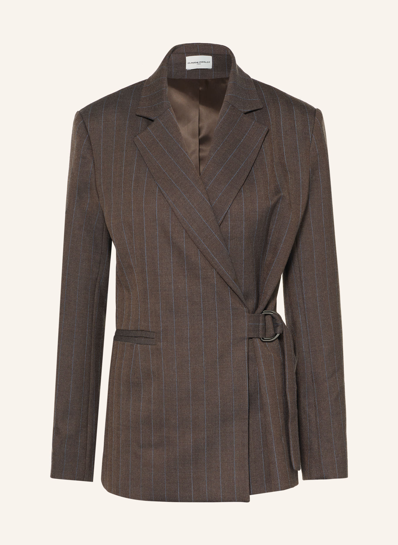 CLAUDIE PIERLOT Blazer: DUNKELBRAUN / BLAU