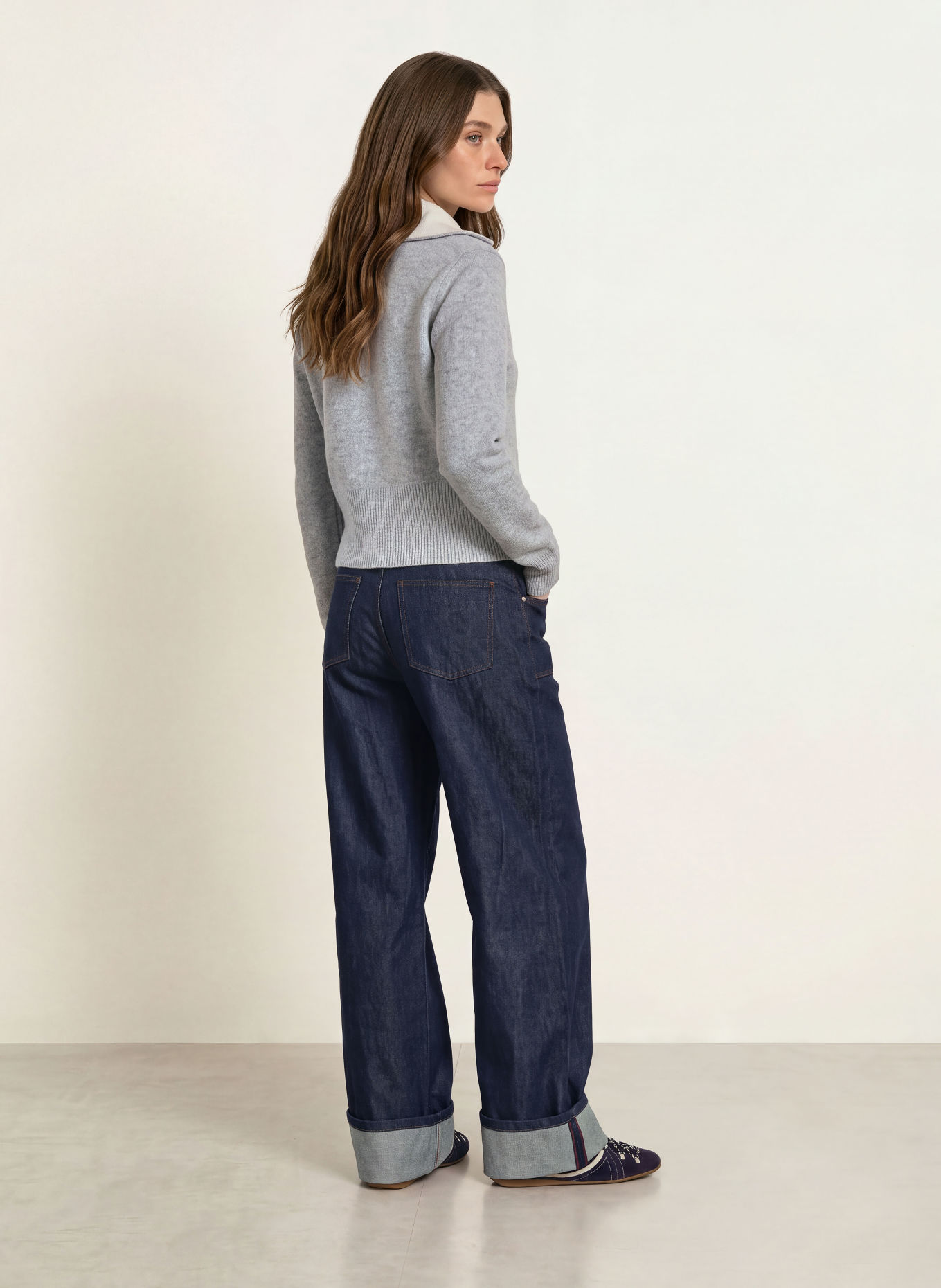 CLAUDIE PIERLOT Sweter: SZARY / KREMOWY