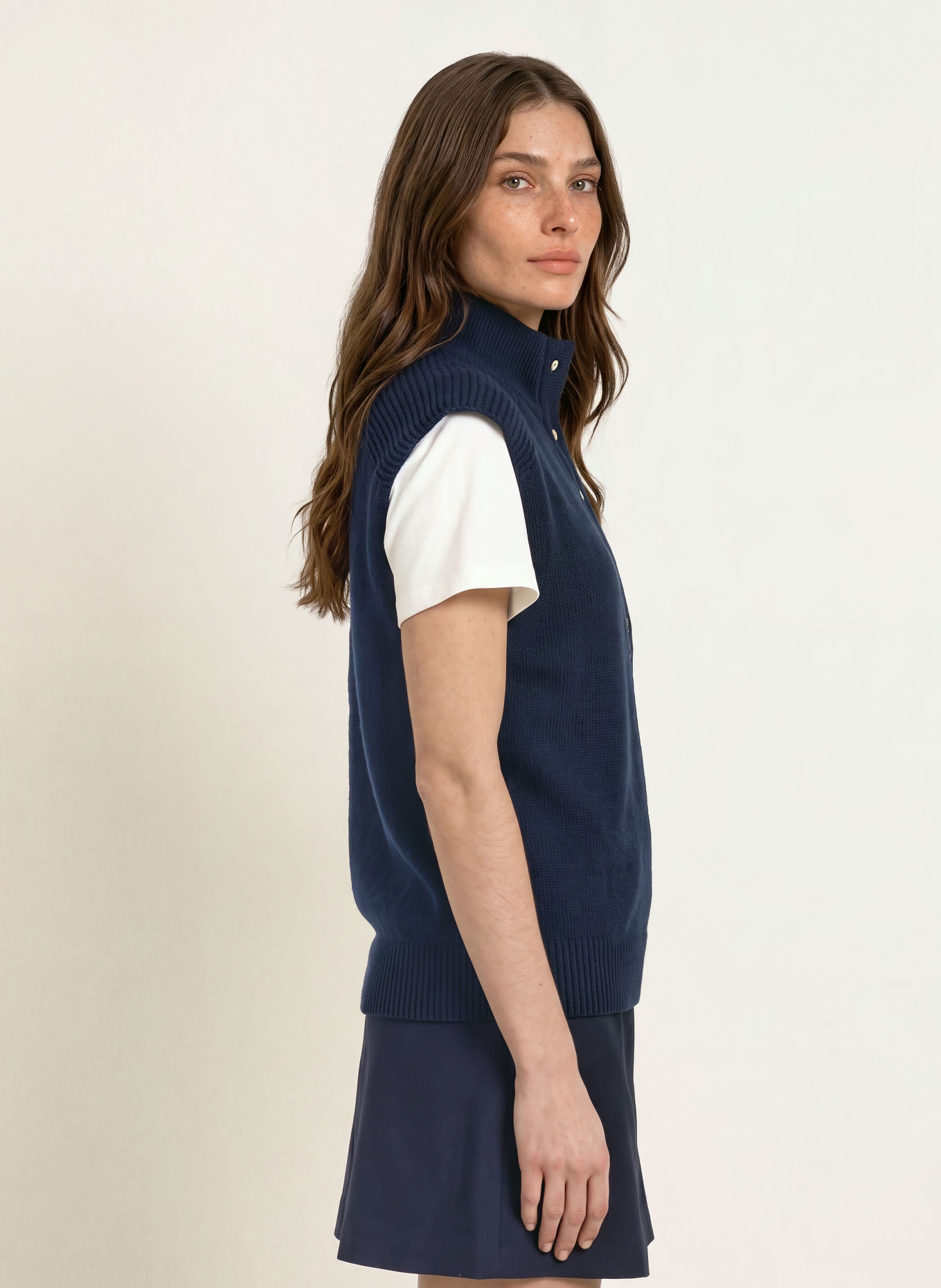 CLAUDIE PIERLOT Pullunder: DUNKELBLAU