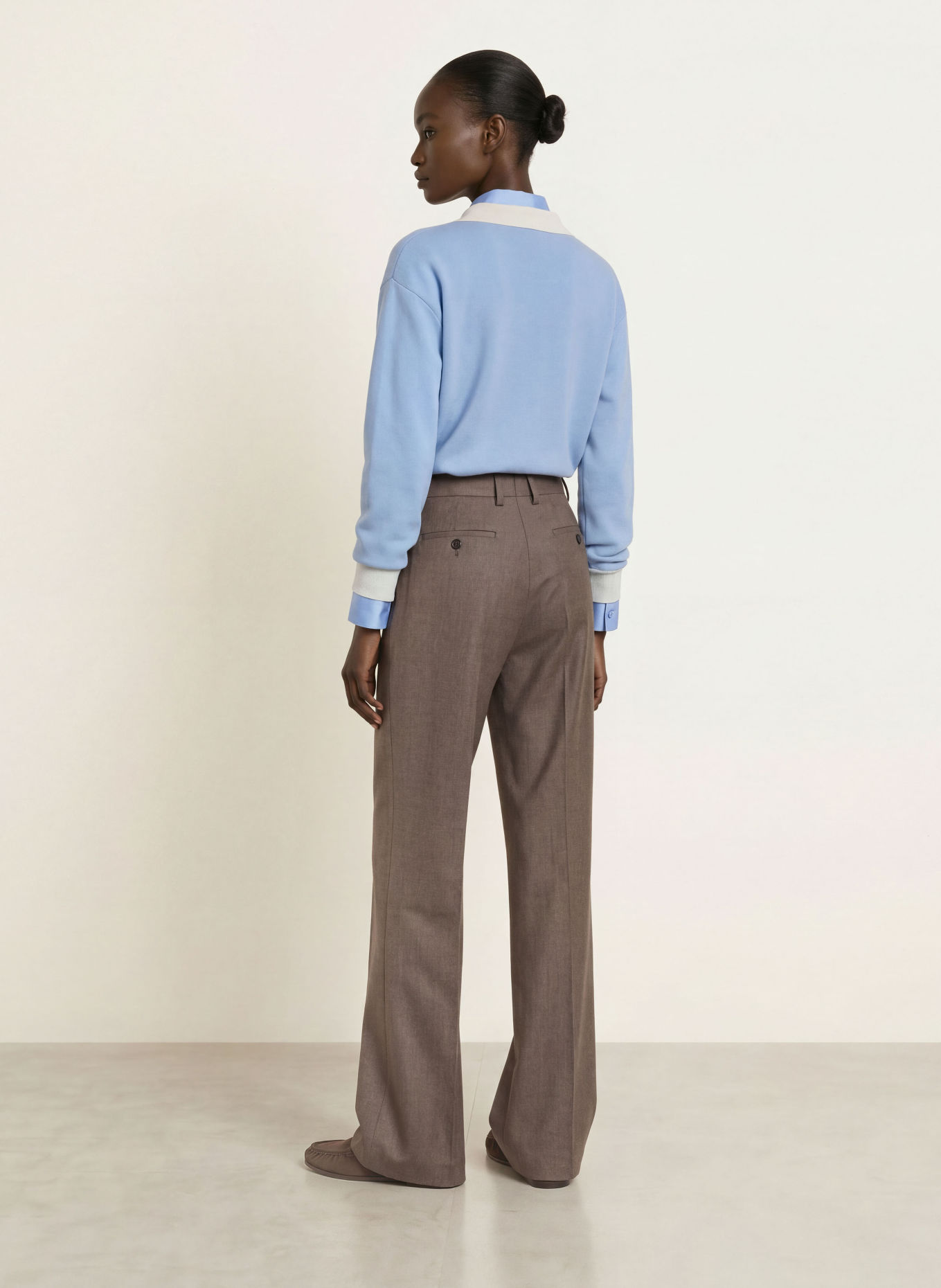 SANDRO Marlenehose: TAUPE