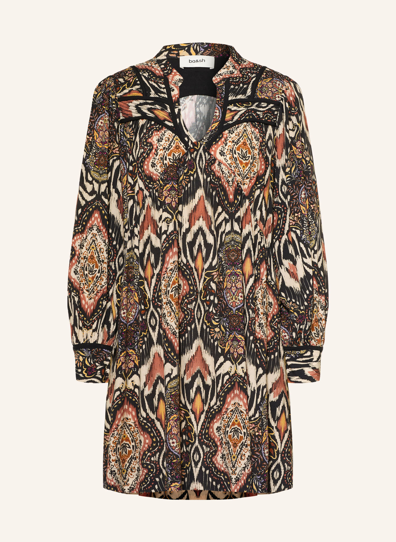 ba&sh ZAZA Dress: BLACK / ROSE / PURPLE