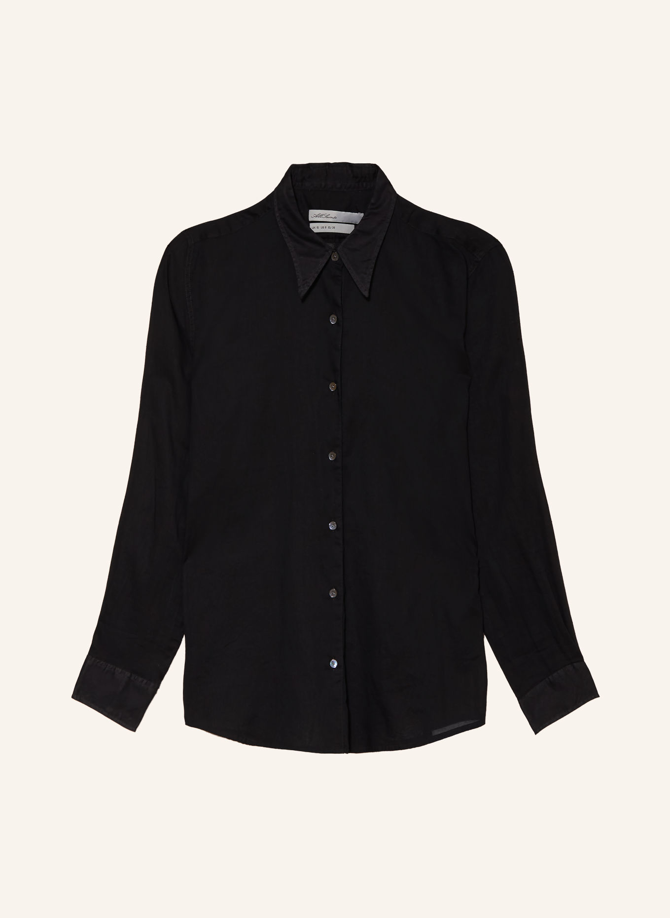ALLSAINTS Hemdbluse SIMONE: SCHWARZ