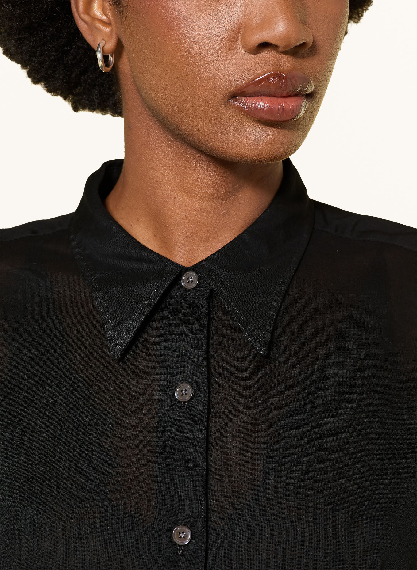 ALLSAINTS Hemdbluse SIMONE: SCHWARZ