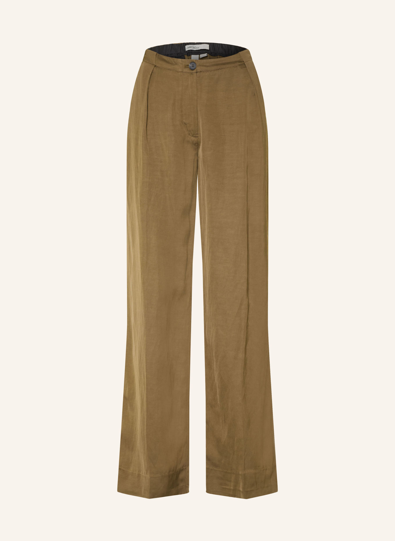 ALLSAINTS Pantalon palazzo en satin: KAKI