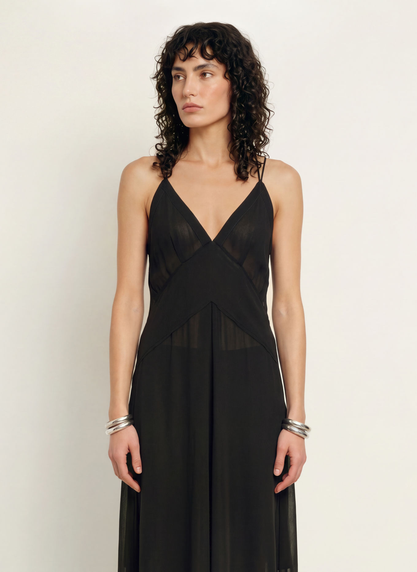 ALLSAINTS FAWN Dress: BLACK