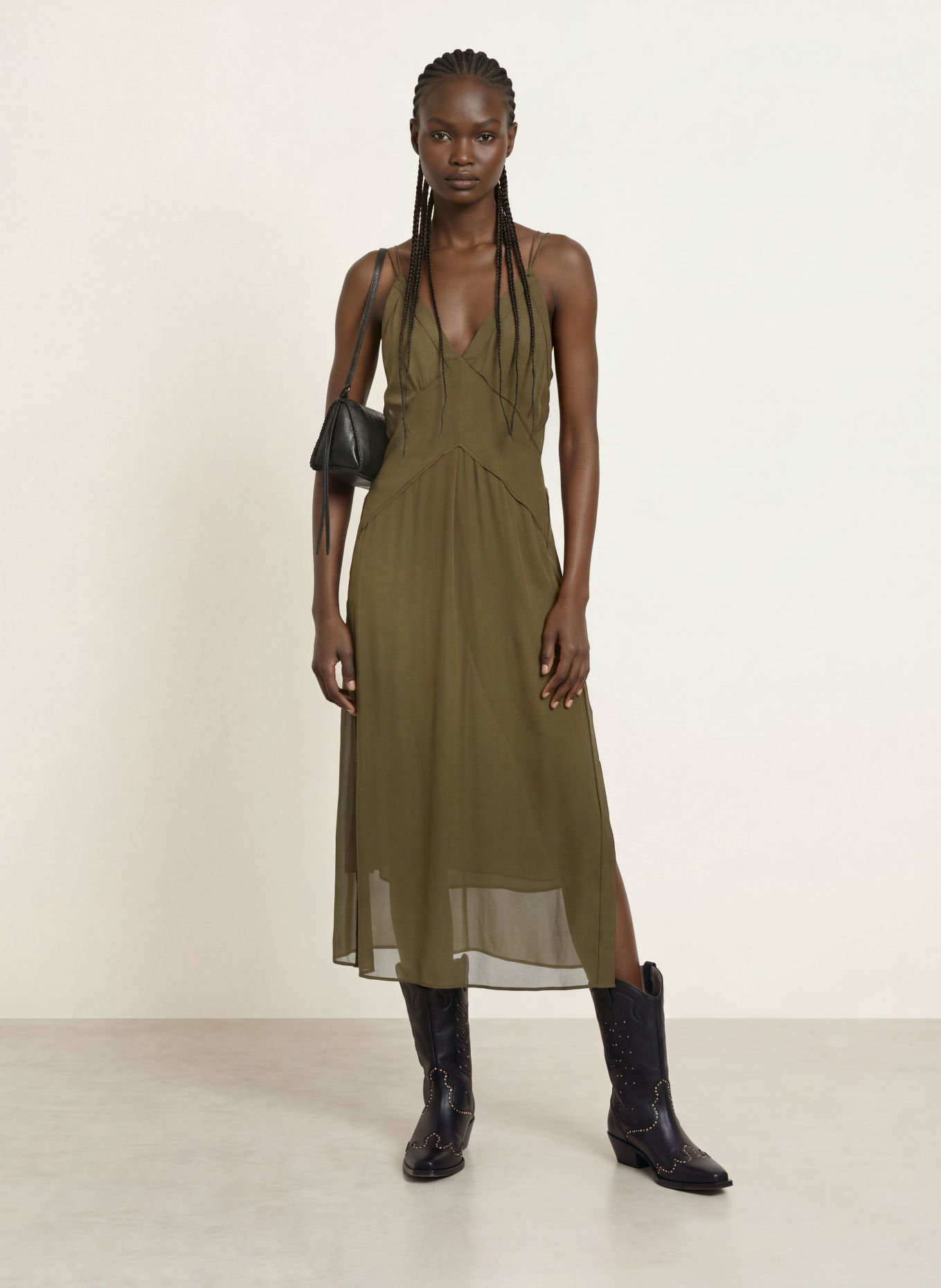 ALLSAINTS Kleid FAWN: KHAKI
