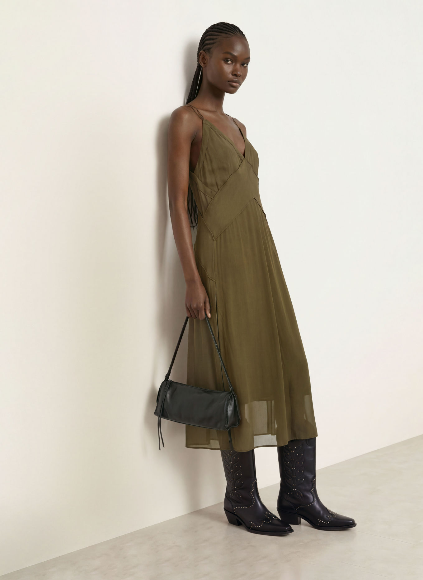 ALLSAINTS Kleid FAWN: KHAKI