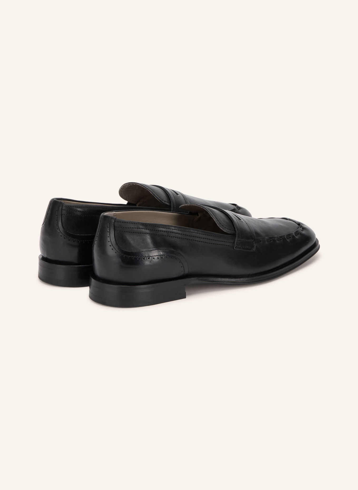 ALLSAINTS JULES Penny loafer: BLACK