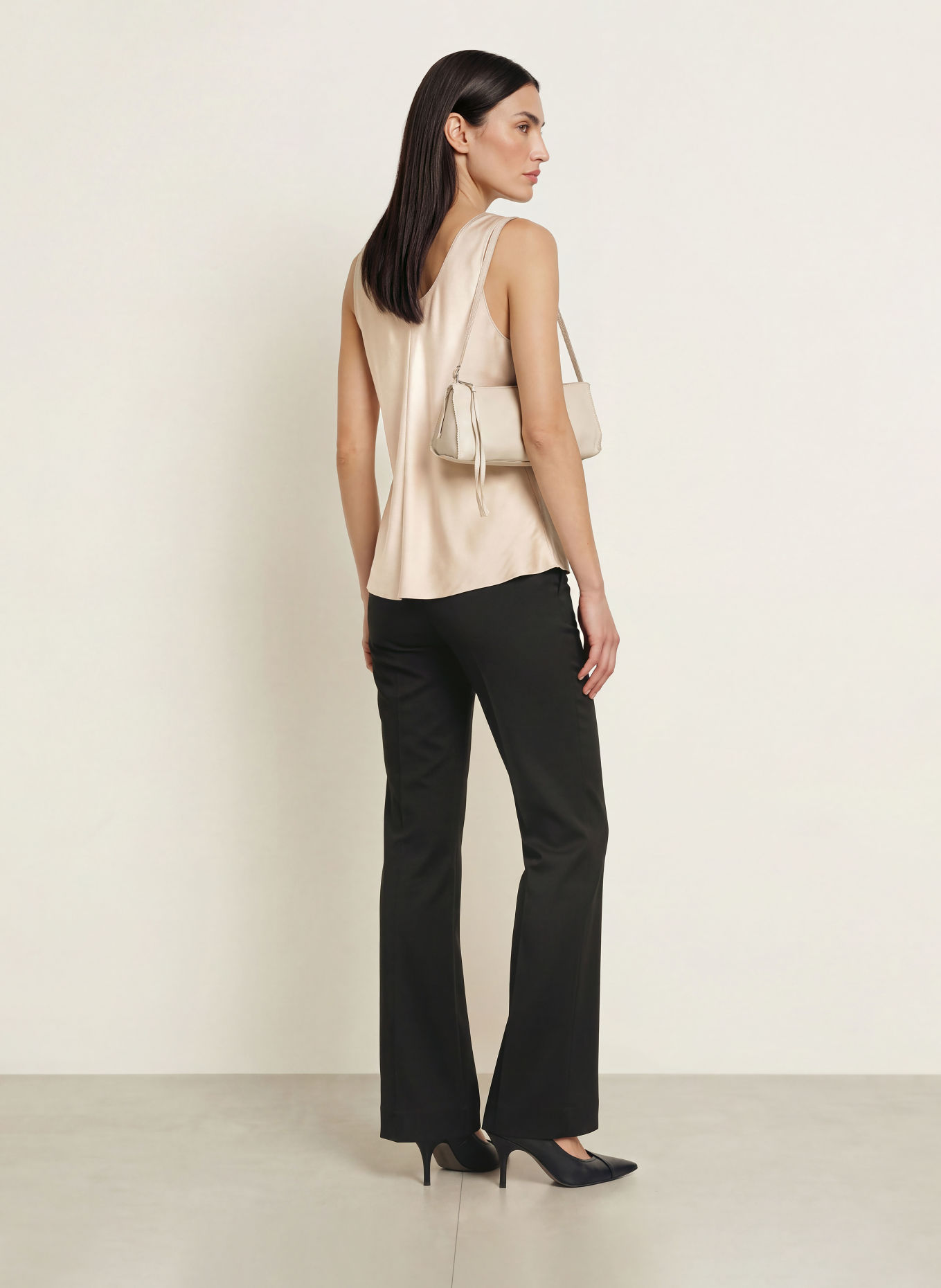 ALLSAINTS MILLA Blouse with Silk: ECRU