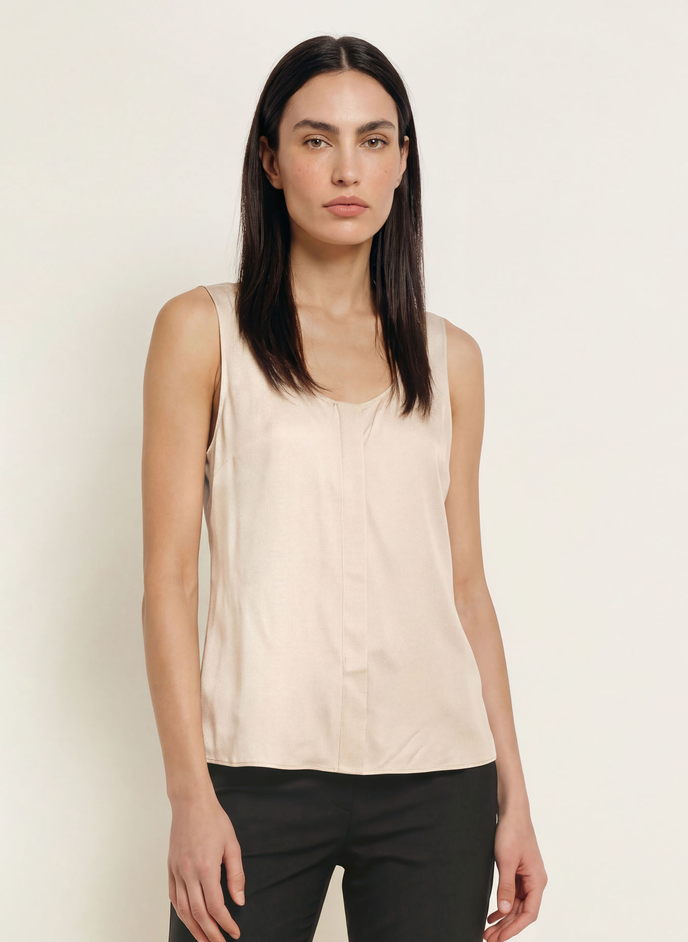 ALLSAINTS MILLA Blouse with Silk: ECRU