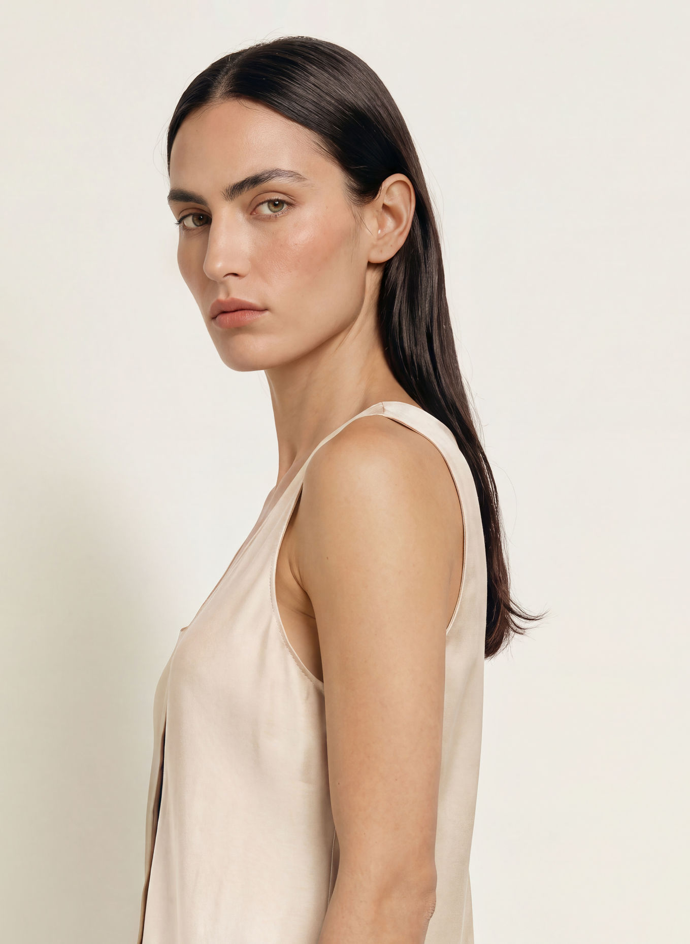 ALLSAINTS MILLA Blouse with Silk: ECRU