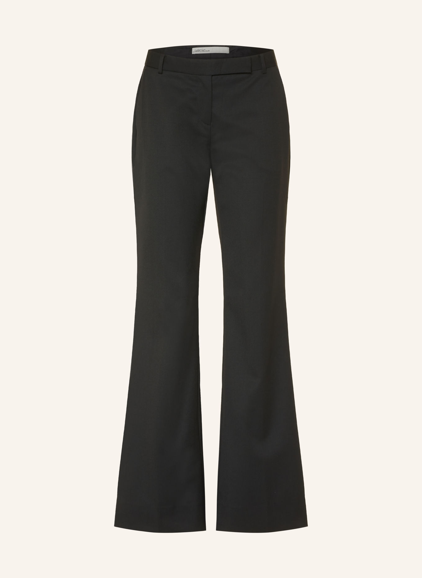 ALLSAINTS Bootcut-Hose SOLACE: SCHWARZ