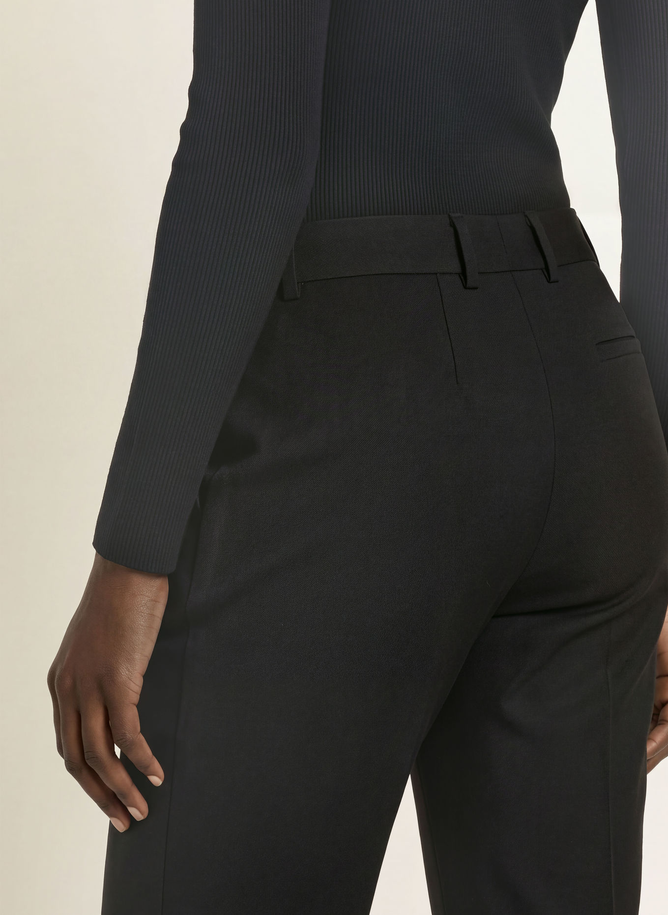 ALLSAINTS Bootcut-Hose SOLACE: SCHWARZ