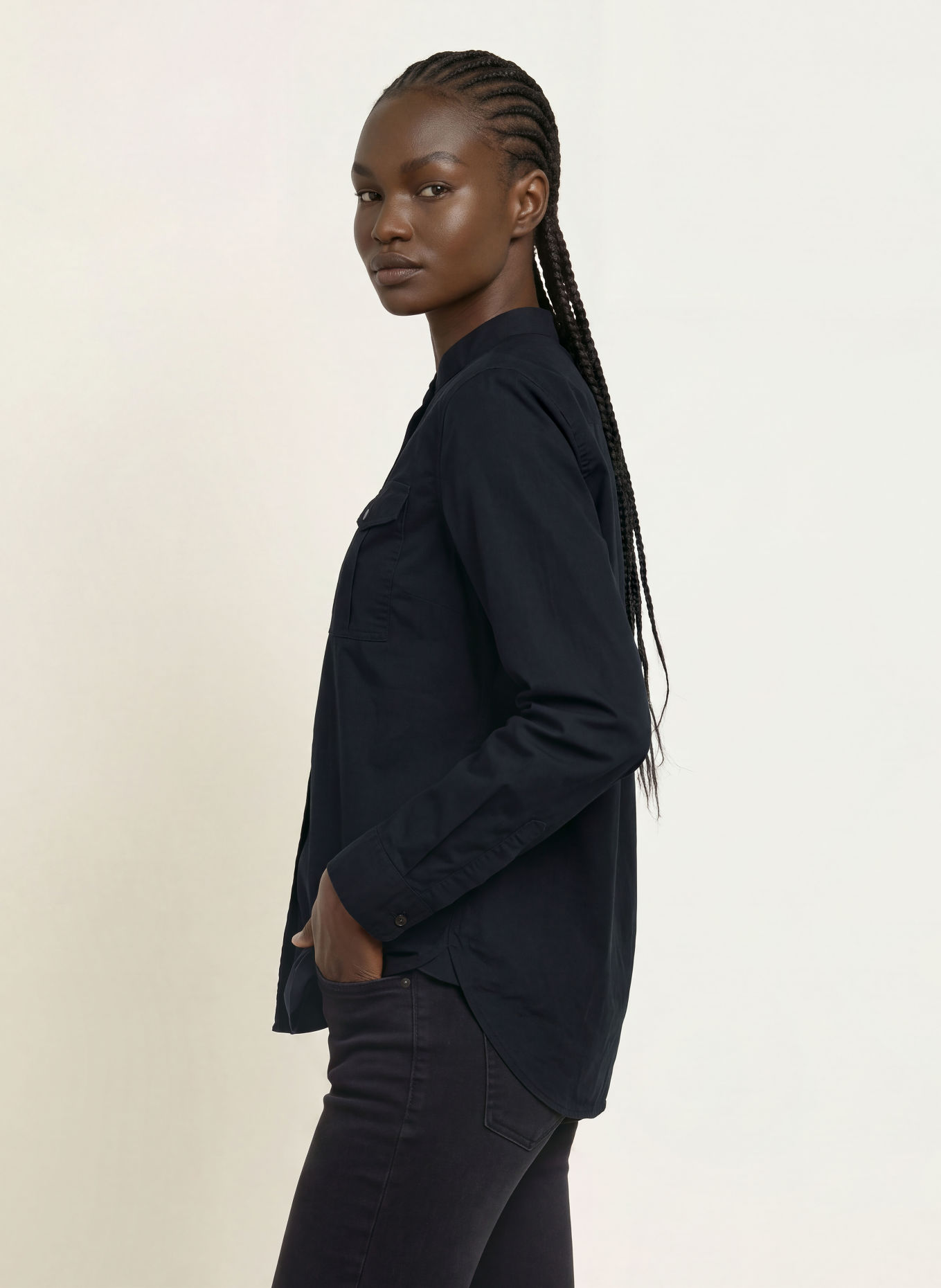 ALLSAINTS Bluse TESS: DUNKELBLAU