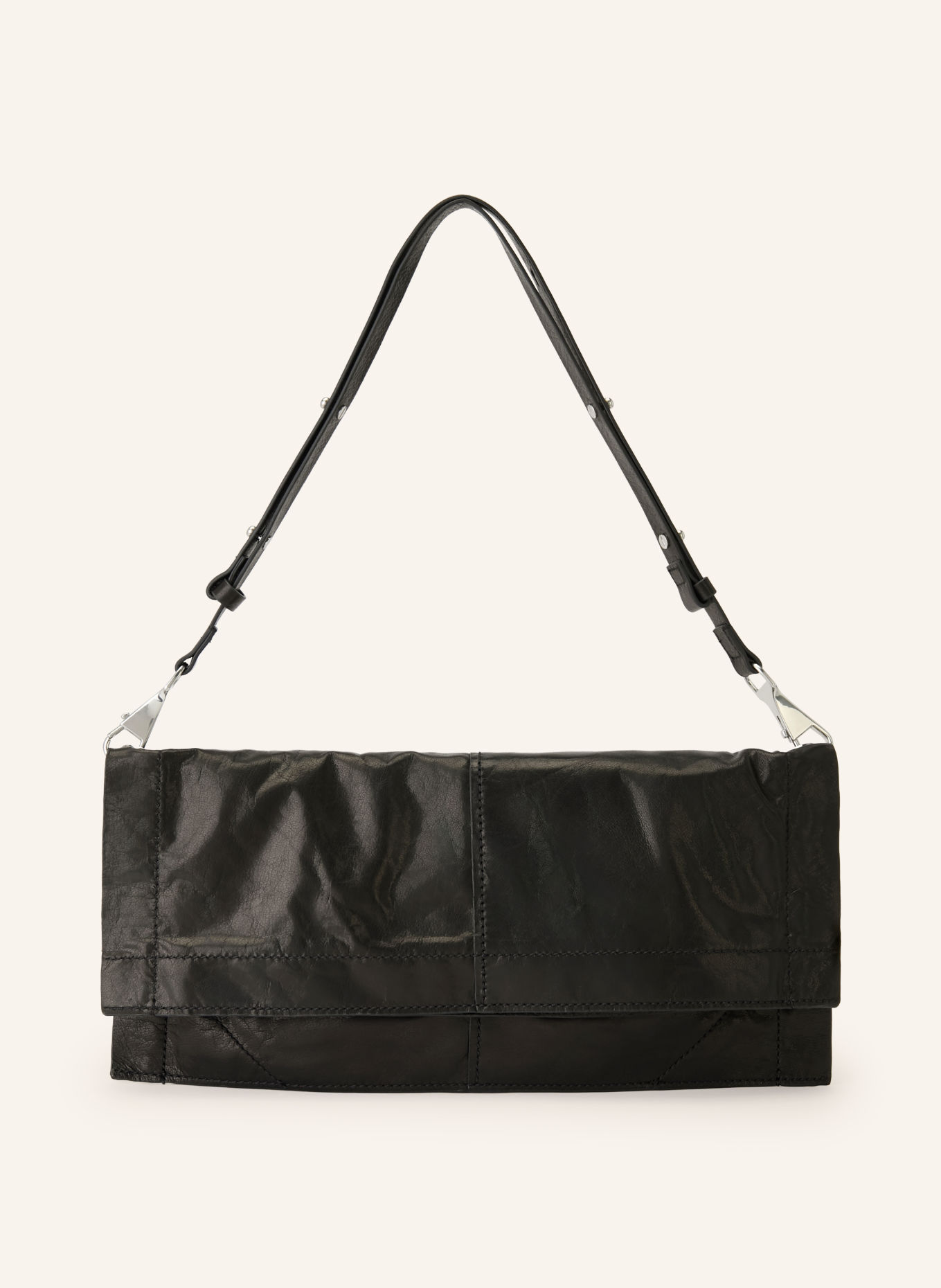 ALLSAINTS LUTECE Shoulder Bag: BLACK