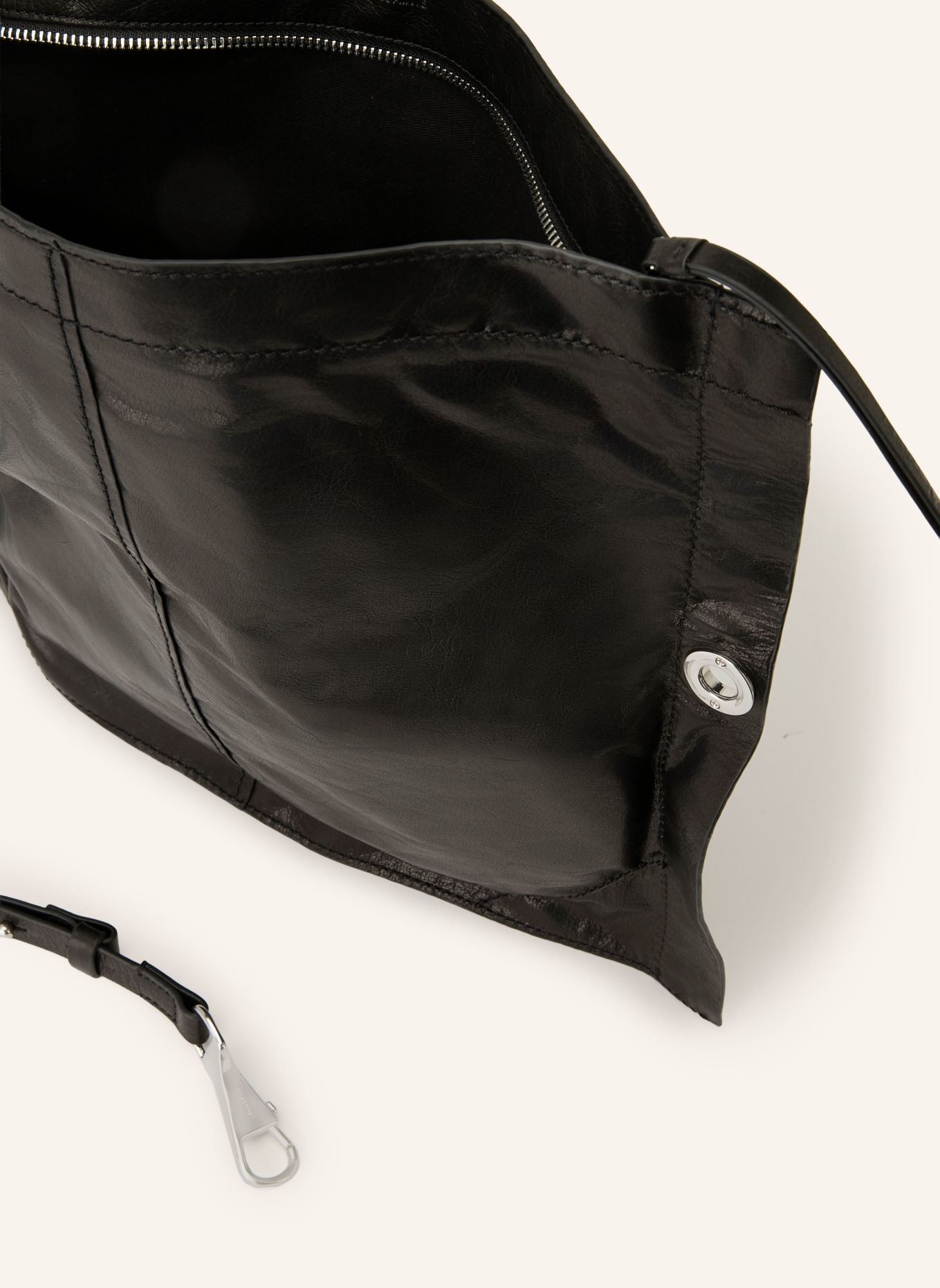 ALLSAINTS LUTECE Shoulder Bag: BLACK