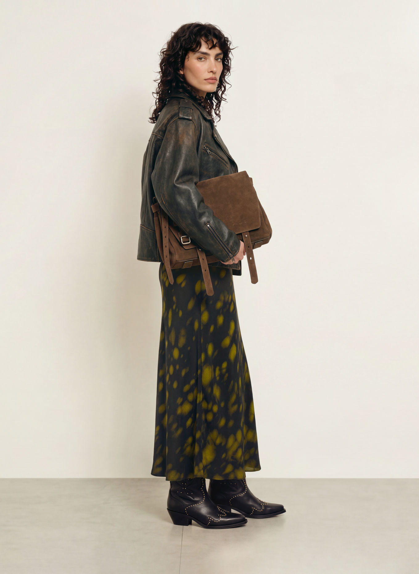 ALLSAINTS Sac épaule JOAN MEDIUM: KAKI