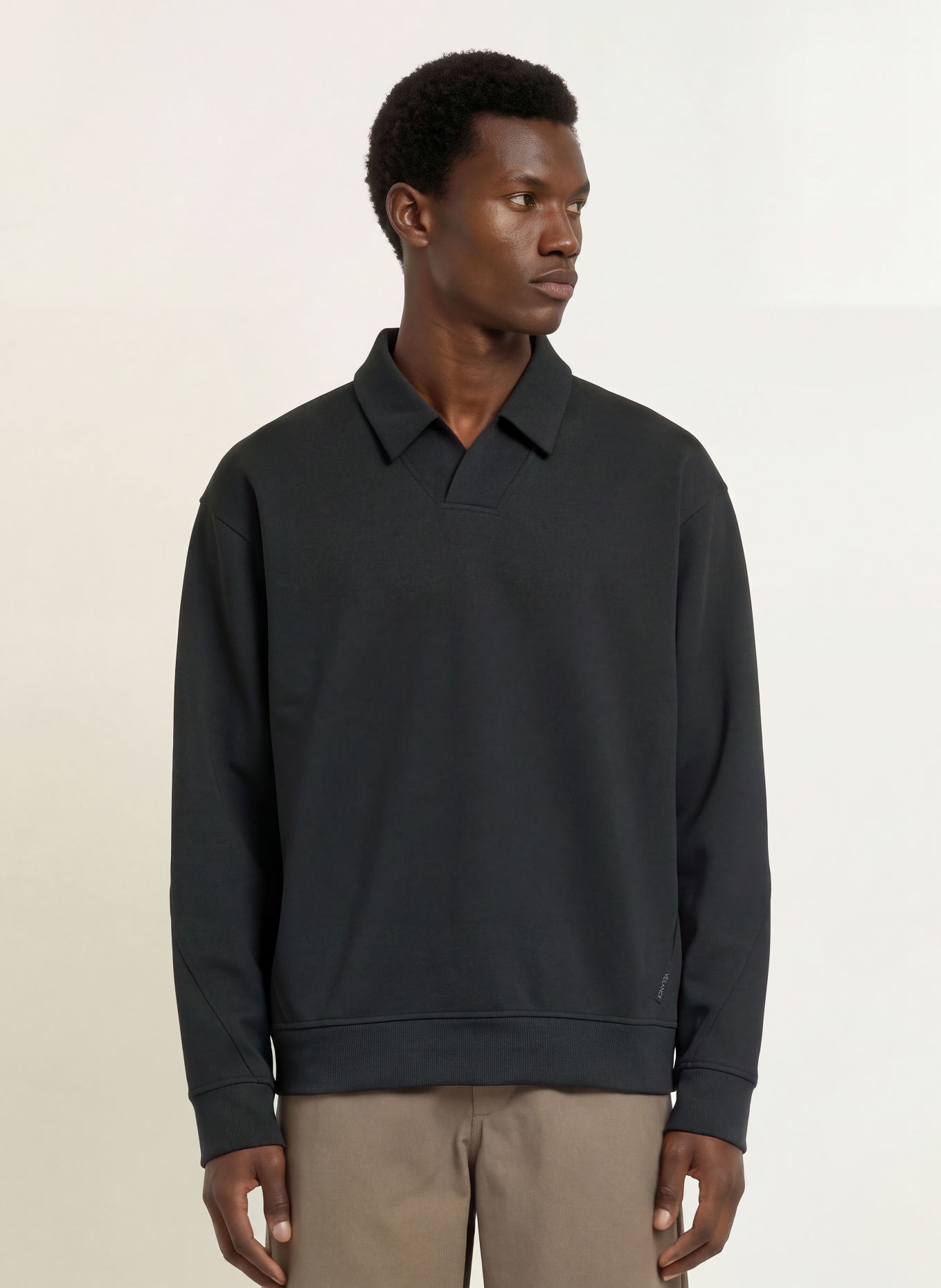 VEILANCE Sweat-Poloshirt CONSOLA: ZWART