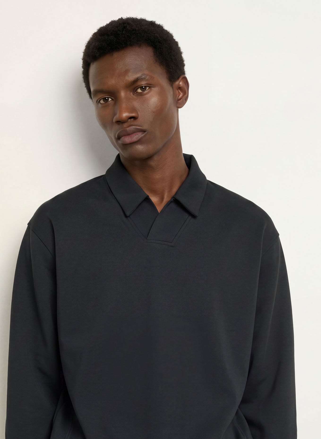 VEILANCE Sweat-Poloshirt CONSOLA: ZWART