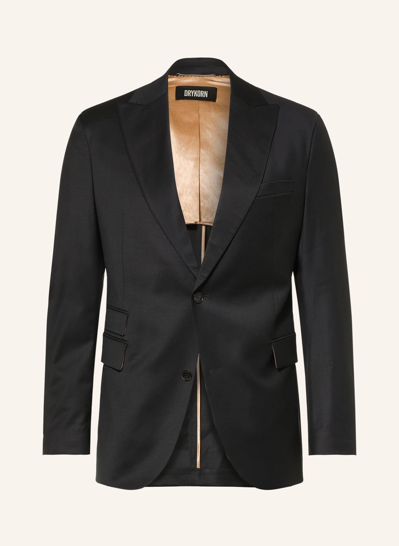DRYKORN Kavaj DRYGENF Extra Slim Fit: SVART