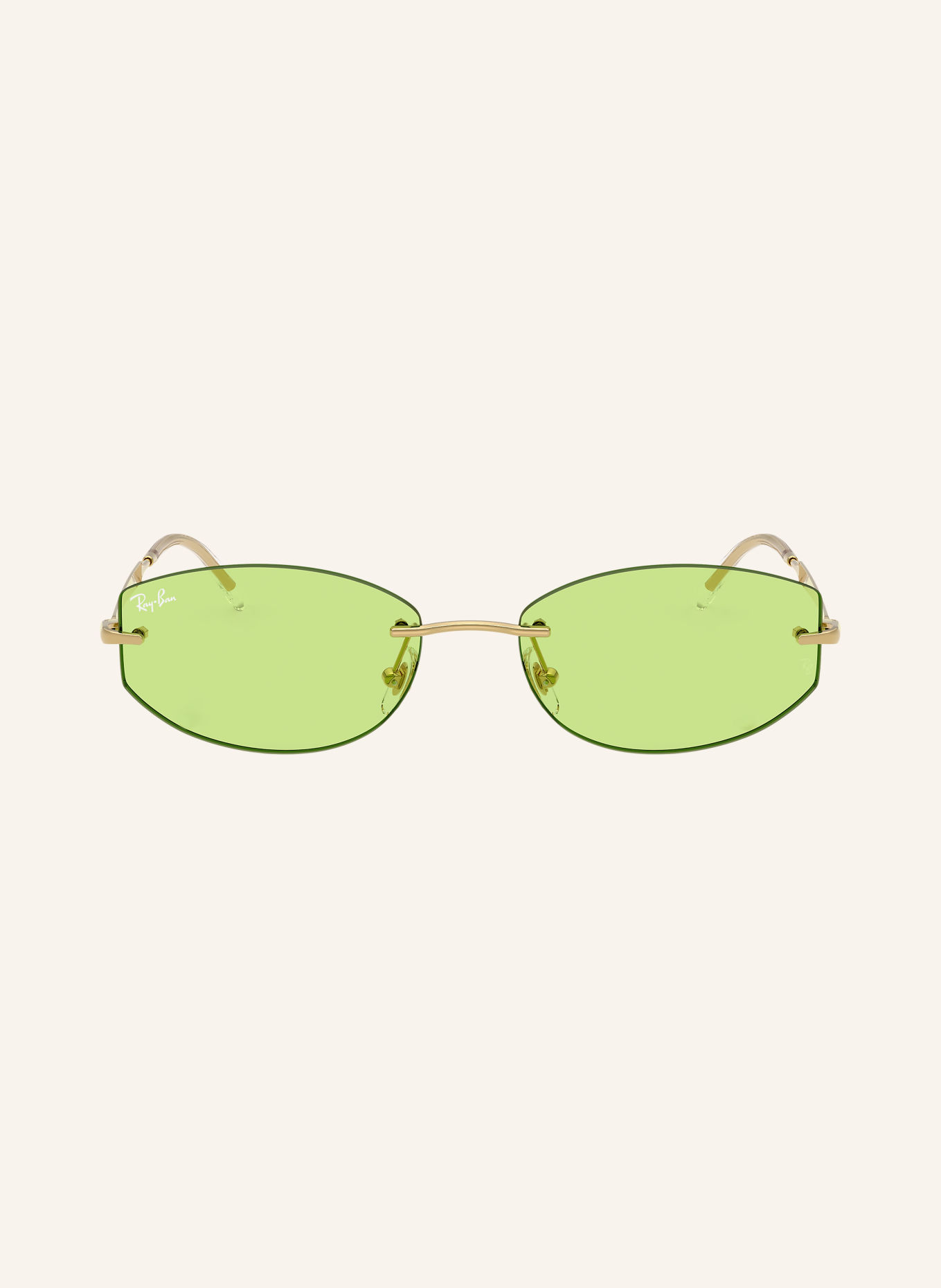 Ray-Ban Solbrille RB3792: GULD/LYSGRØNT