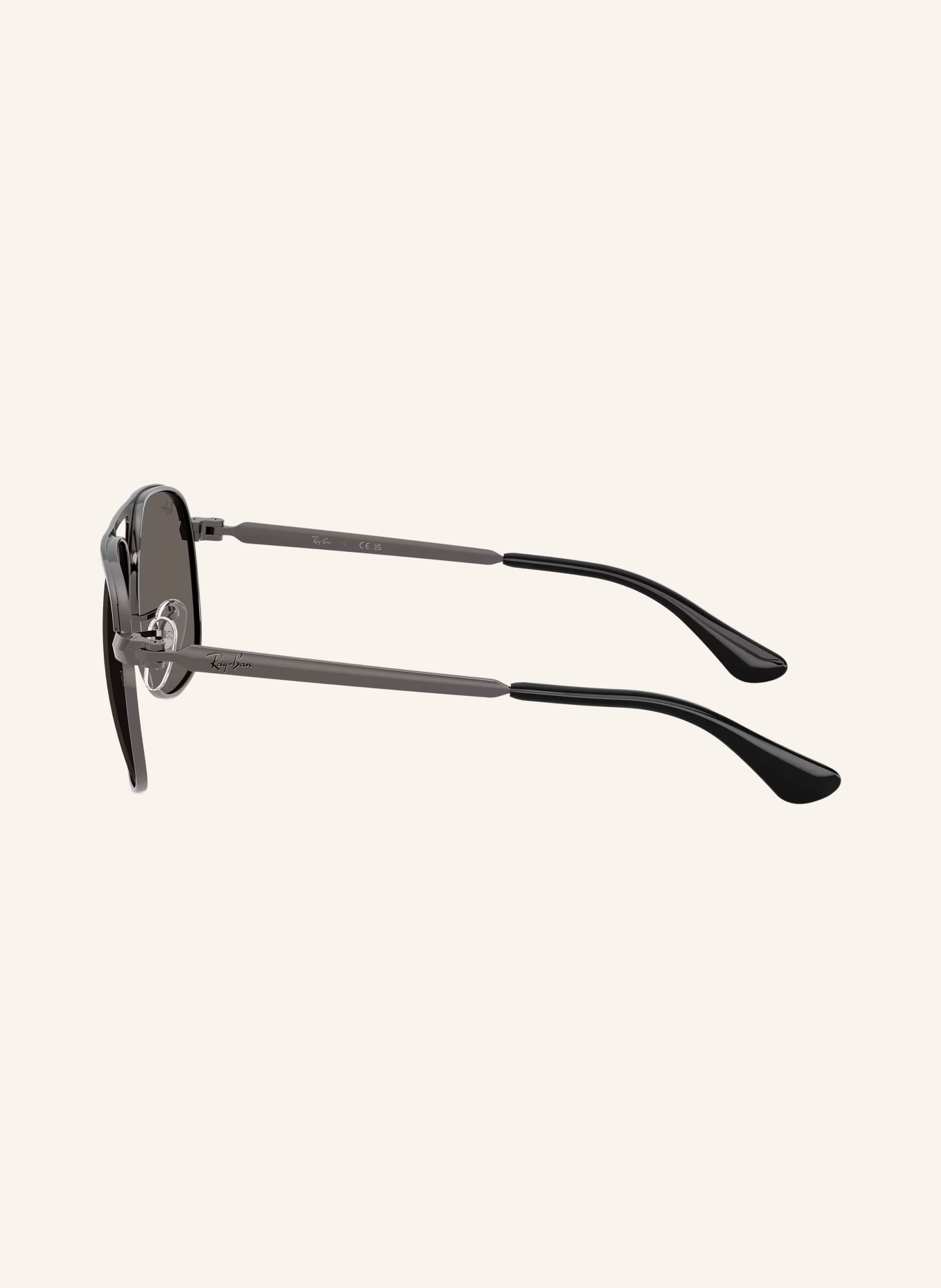 Ray-Ban Solbrille RB3793: PLATIN/ MØRKEGRÅ