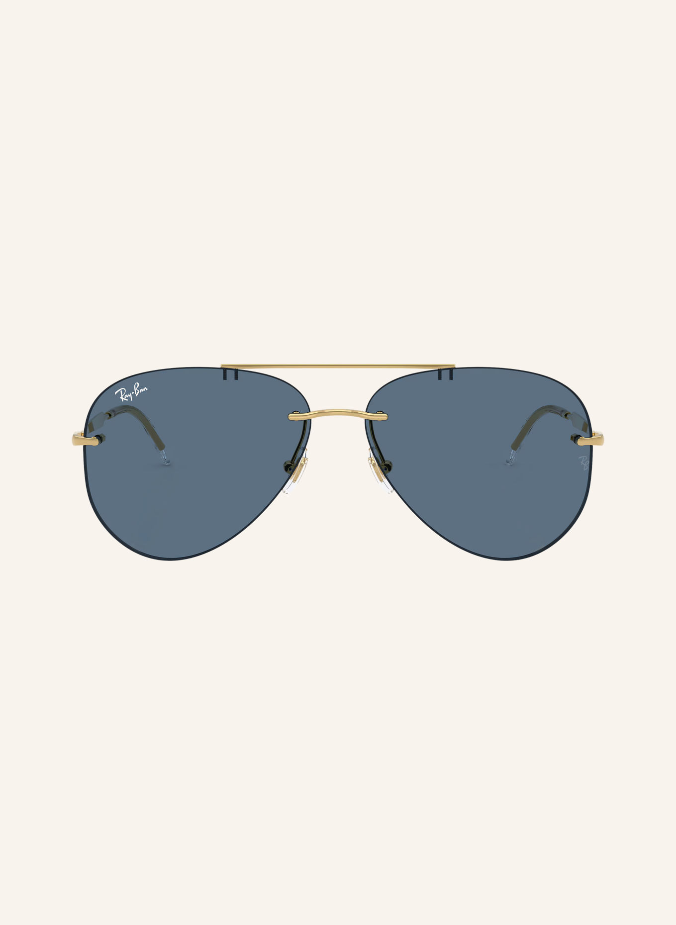 Ray-Ban Solbrille RB3791: GULD/ MØRKEBLÅ