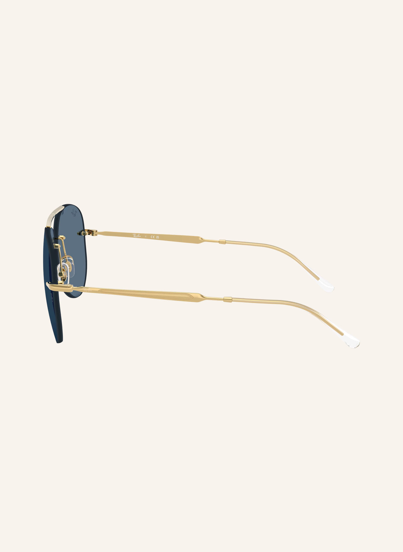 Ray-Ban Solbrille RB3791: GULD/ MØRKEBLÅ