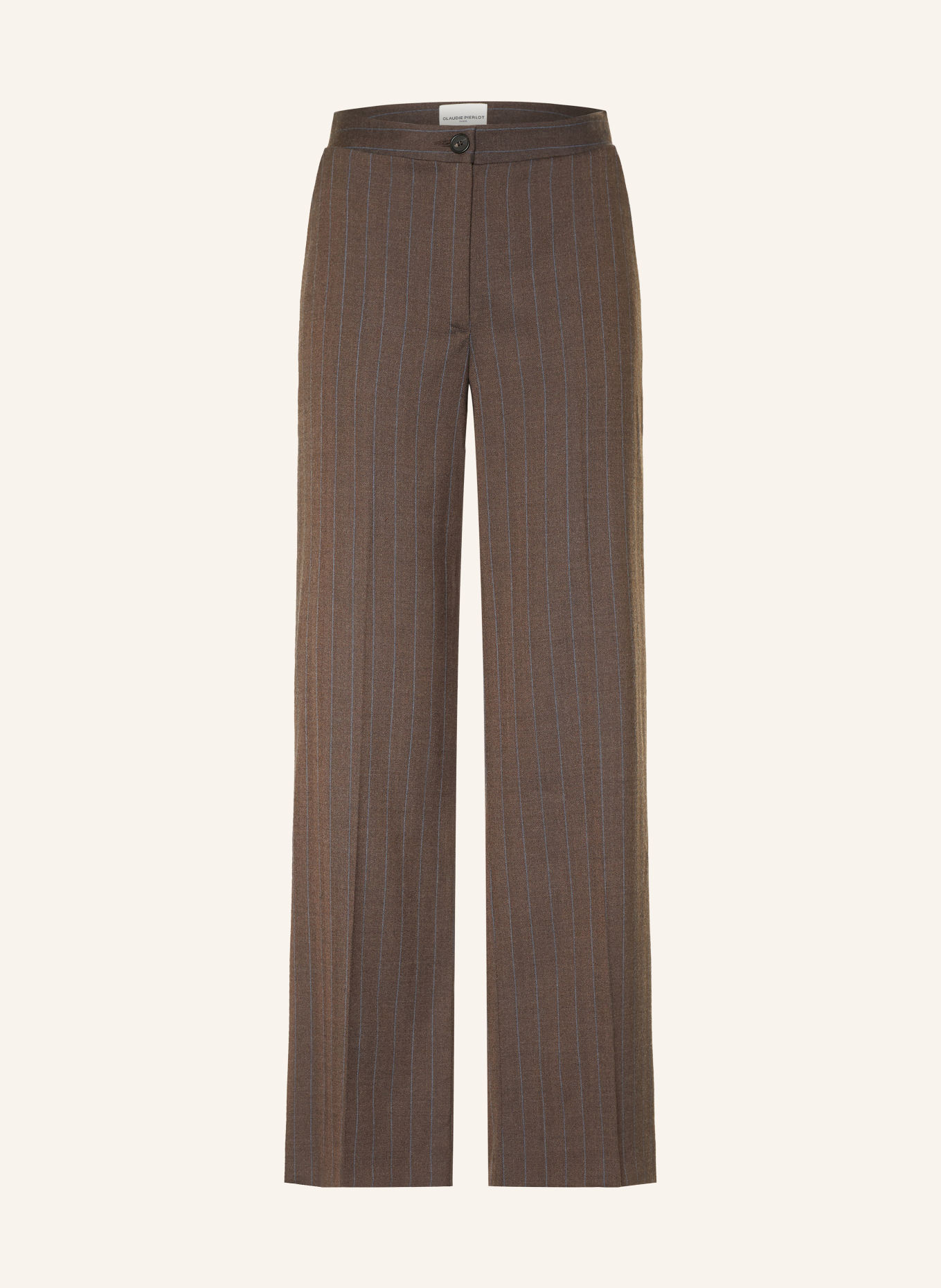 CLAUDIE PIERLOT Marlenehose: BRAUN / BLAU