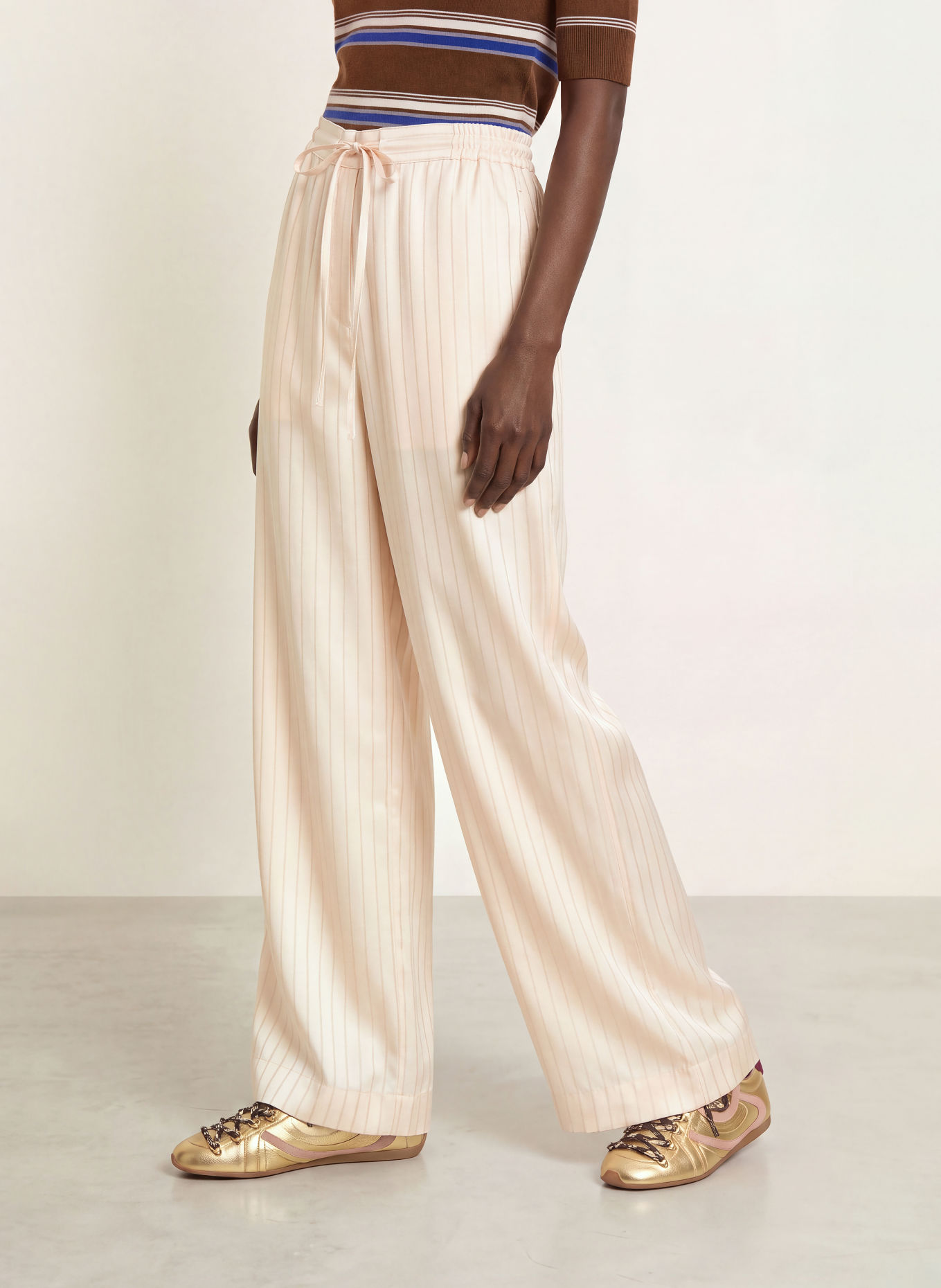 CLAUDIE PIERLOT Satinhose: CREME