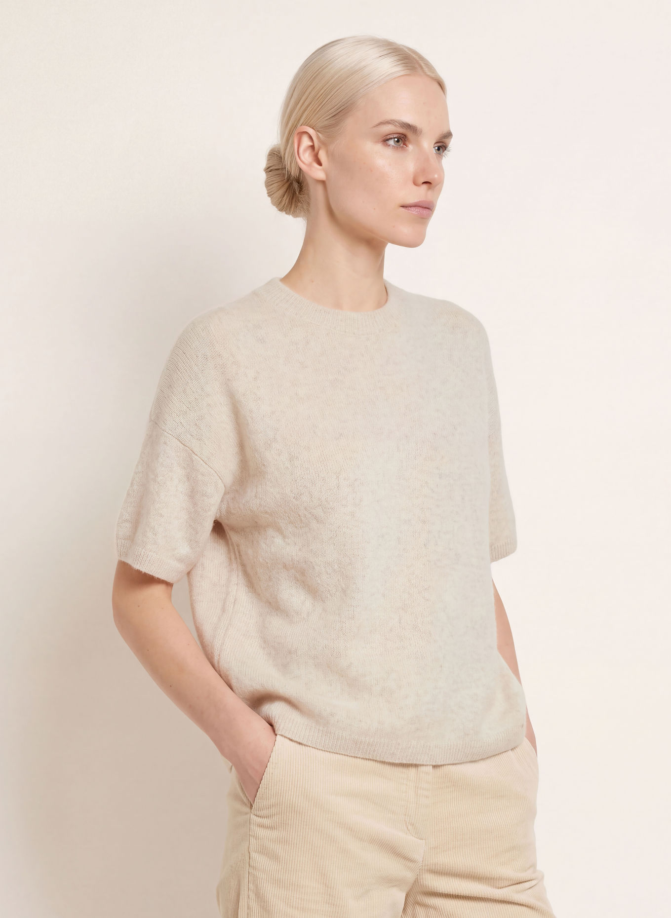 Marc O'Polo Strickshirt mit Alpaka: CREME