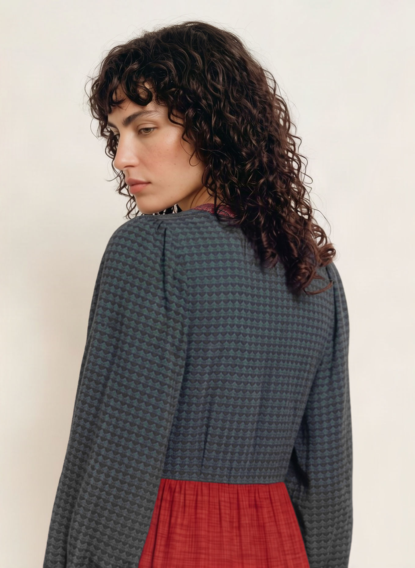 ba&sh Kleid OLLY: DUNKELROT / PETROL / DUNKELBLAU