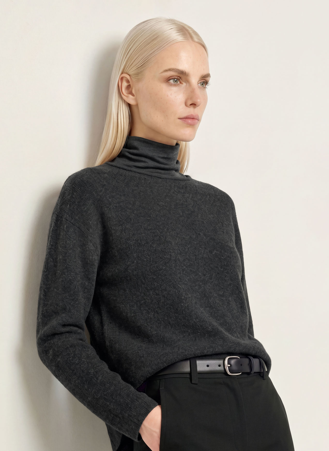 Marc O'Polo Alpaca Sweater: DARK GRAY