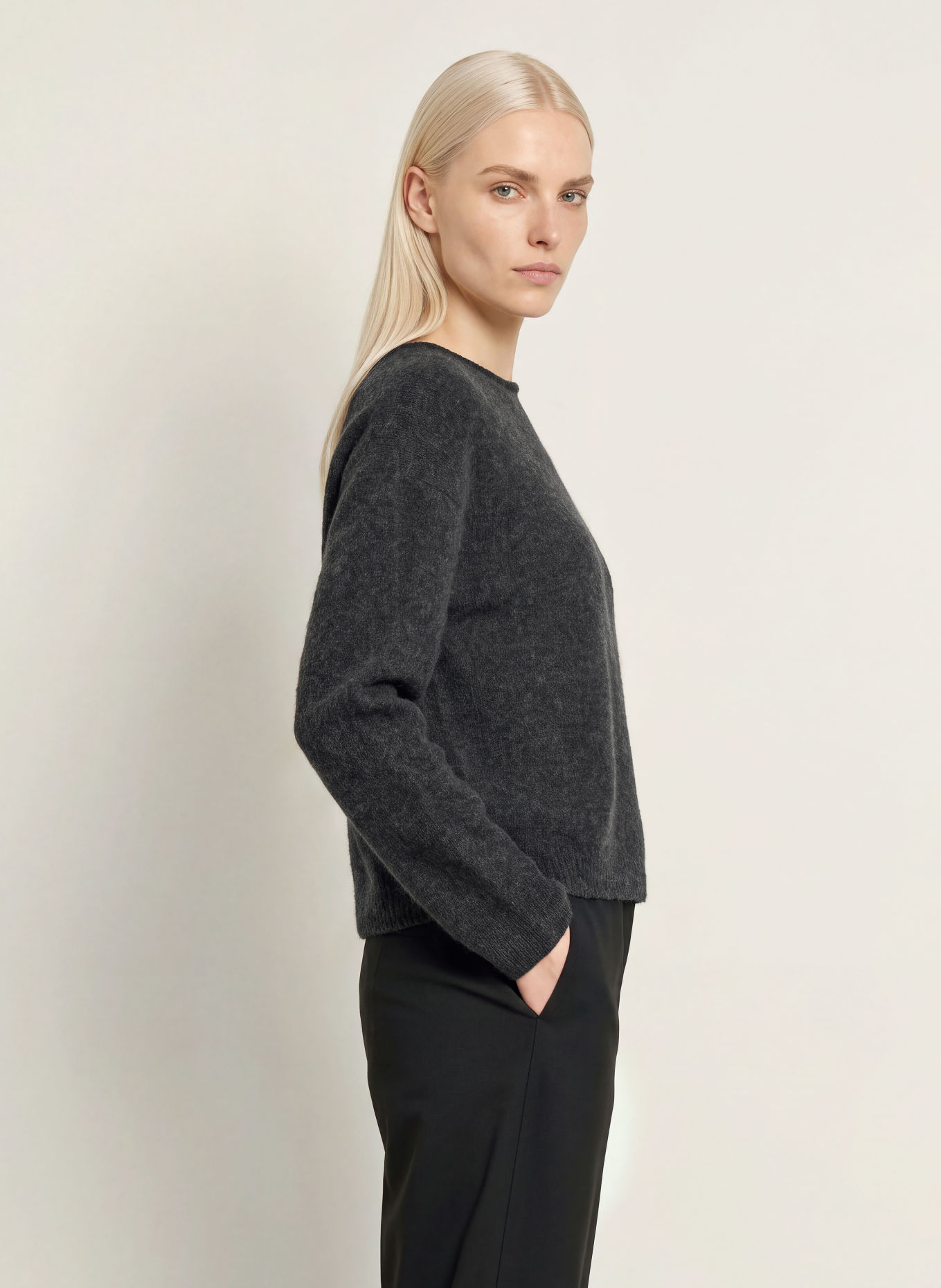 Marc O'Polo Alpaca Sweater: DARK GRAY