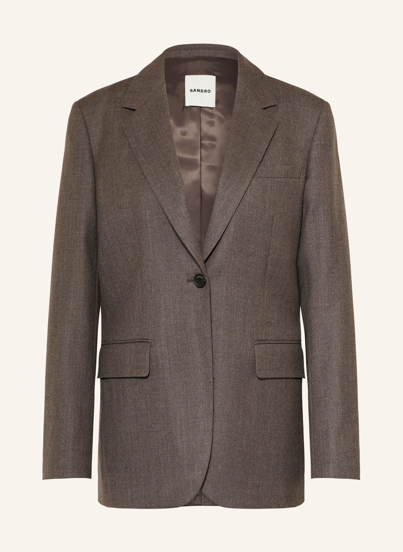 SANDRO Blazer: BRAUN