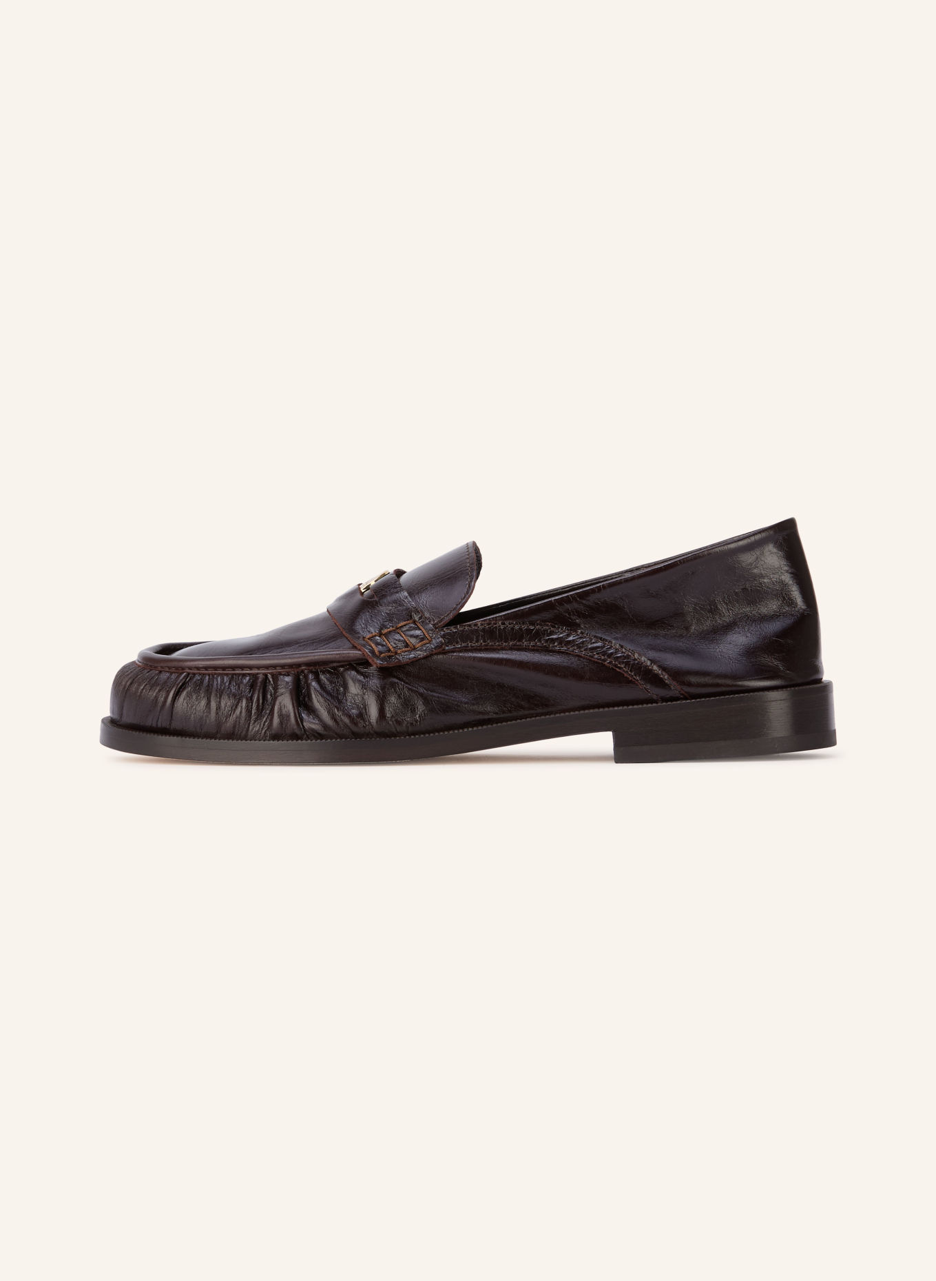 CLAUDIE PIERLOT Penny-Loafer: DUNKELBRAUN / GOLD
