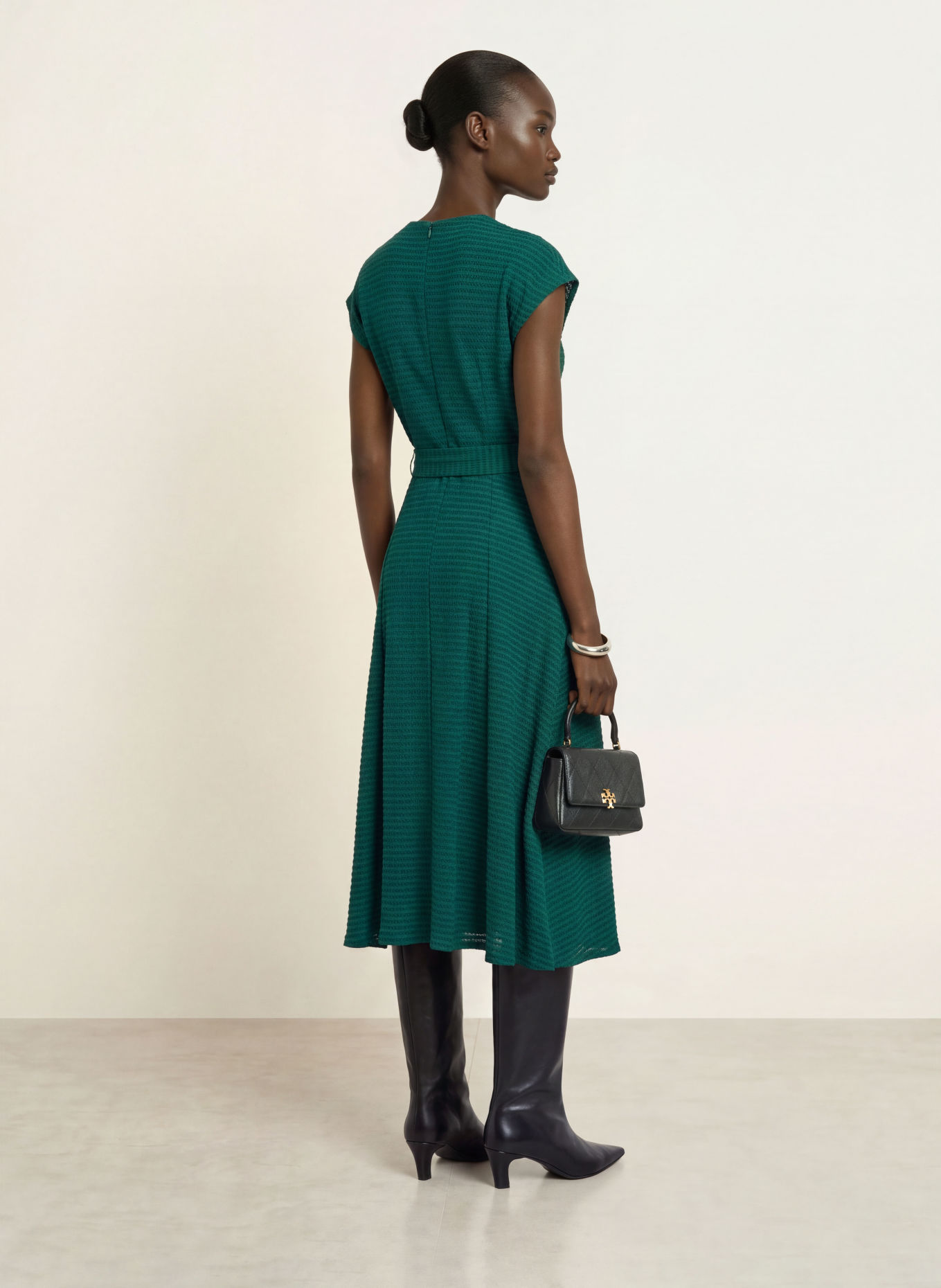 HOBBS Rochie VIVIENE: VERDE ÎNCHIS