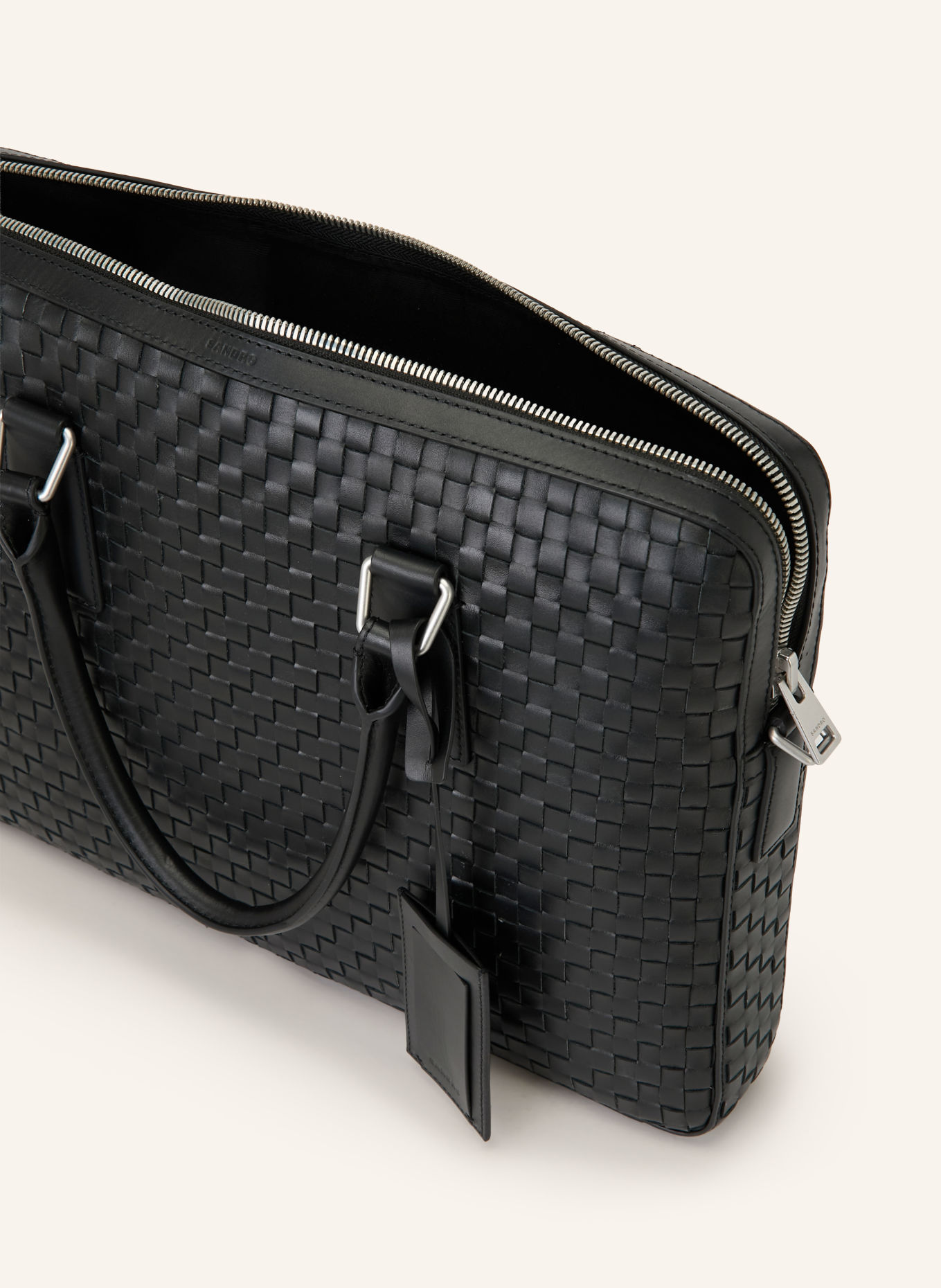 SANDRO Laptop-Tasche: SCHWARZ