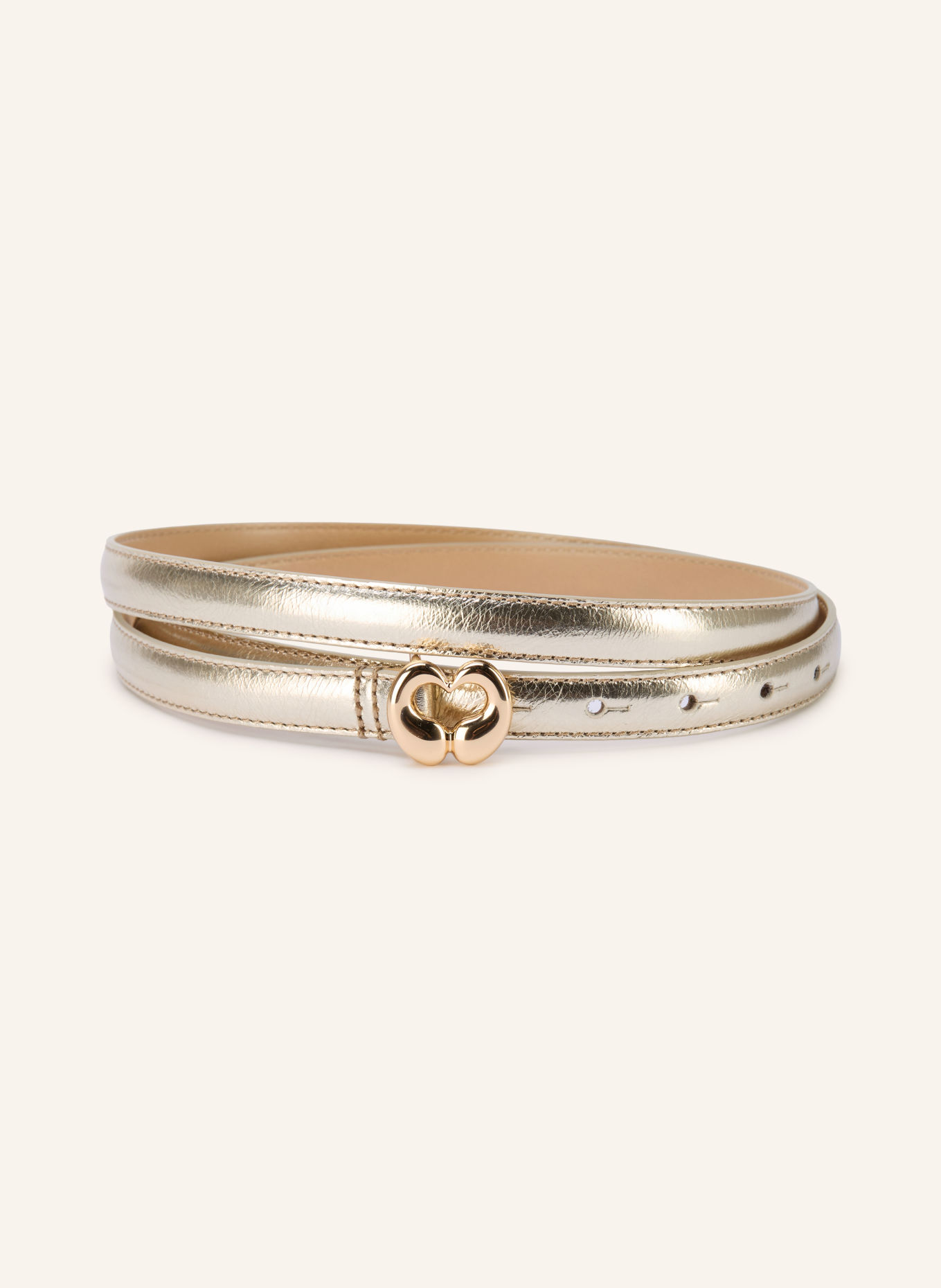 maje Ledergürtel: GOLD