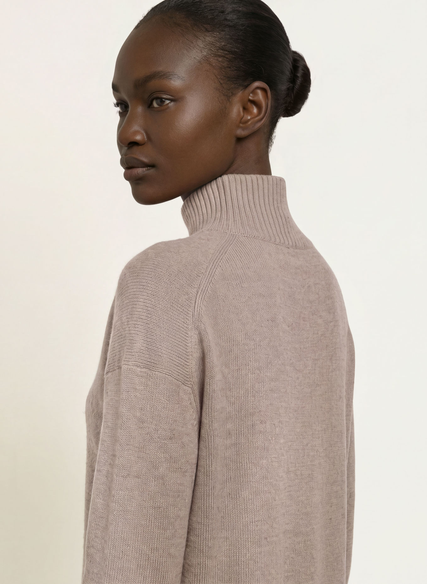 LADNERI HAMPTONS Knit Dress with Cashmere: BEIGE