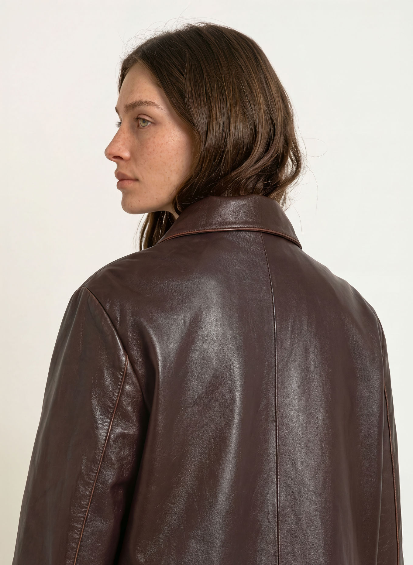 CLAUDIE PIERLOT Lederjacke: DUNKELBRAUN