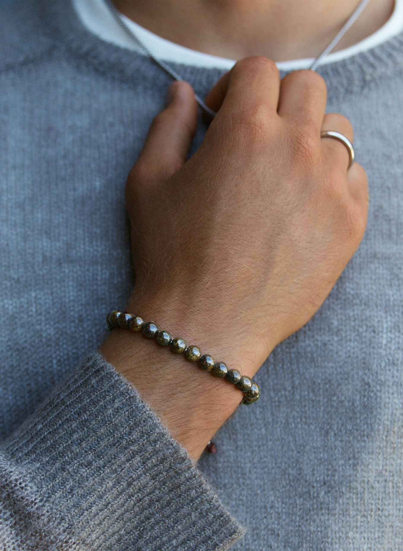 EDBLAD AVERY Bracelet: DARK BROWN