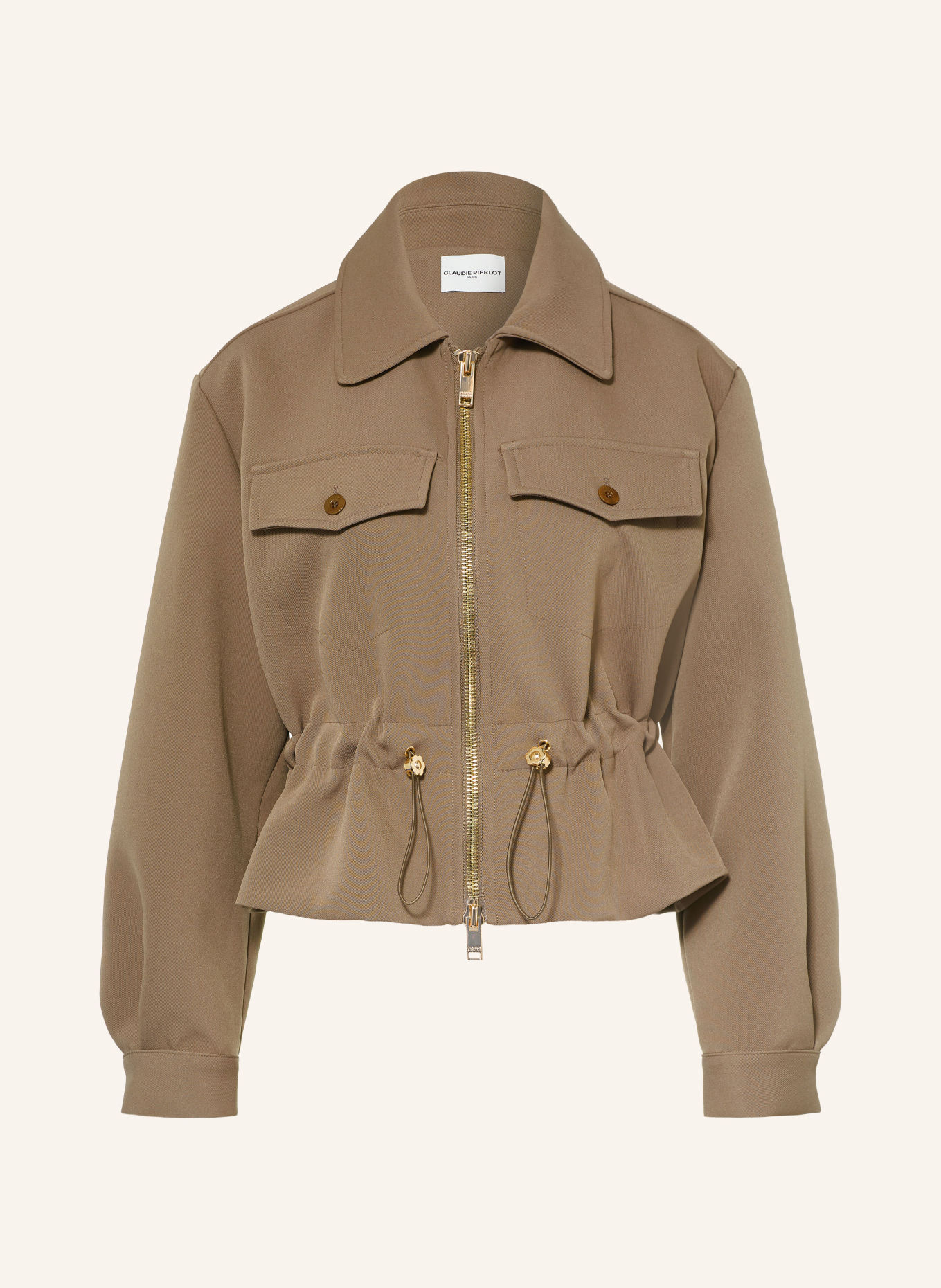 CLAUDIE PIERLOT Kastenjacke: OLIV