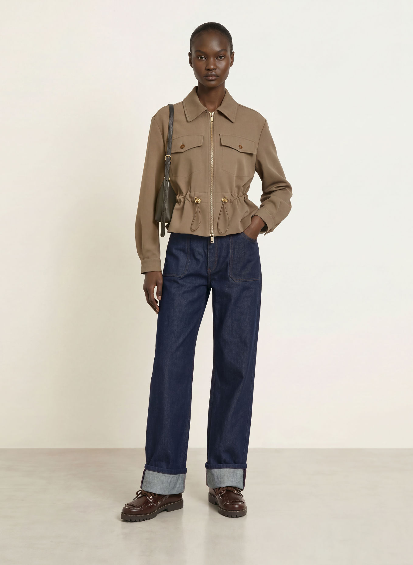 CLAUDIE PIERLOT Kastenjacke: OLIV