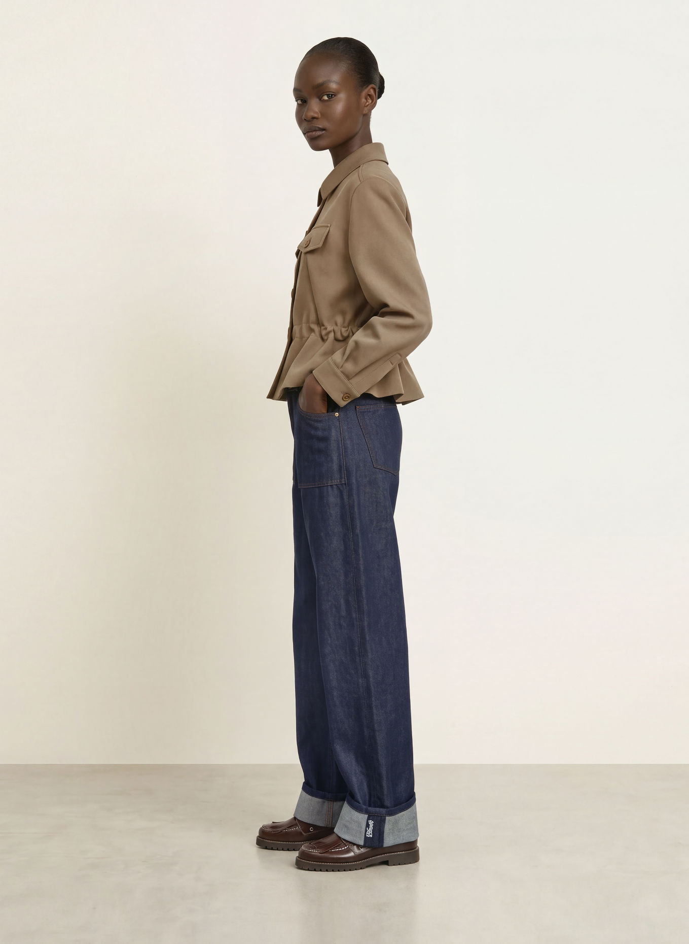 CLAUDIE PIERLOT Kastenjacke: OLIV