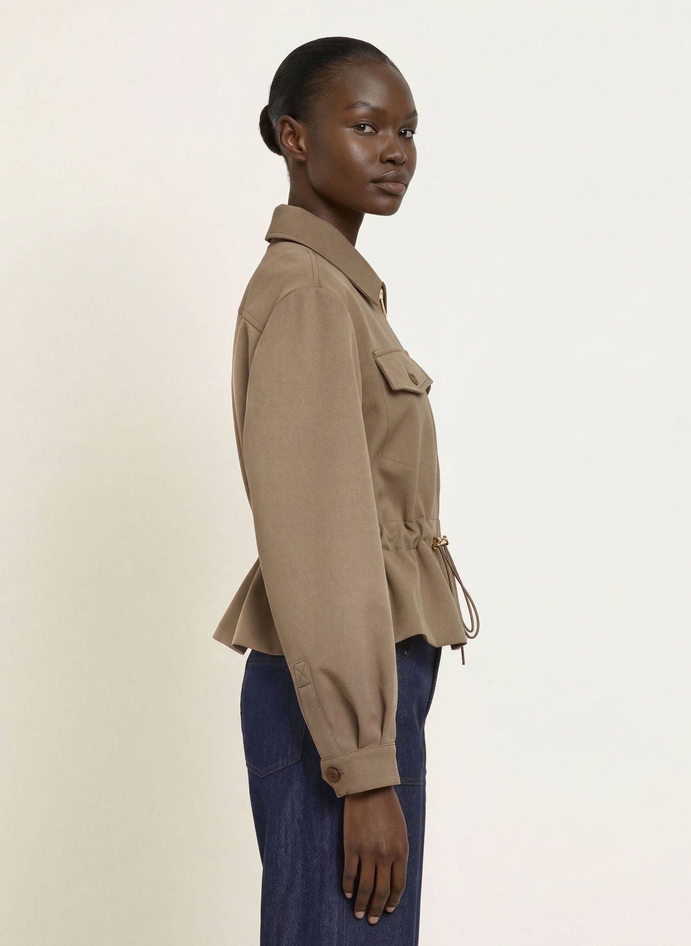 CLAUDIE PIERLOT Kastenjacke: OLIV