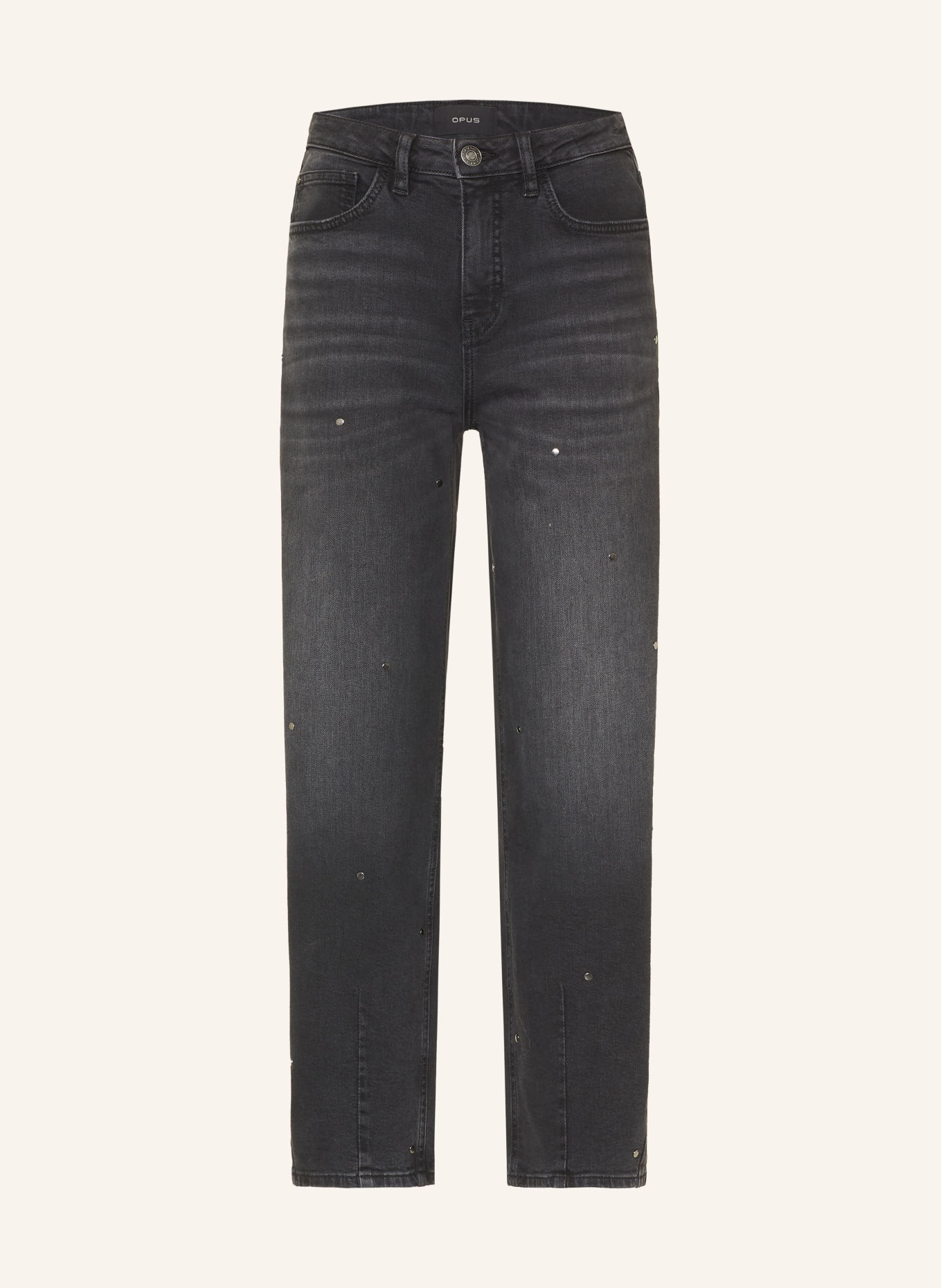 OPUS Jean 7/8 LOLAH SPARK à rivets: 70430 black