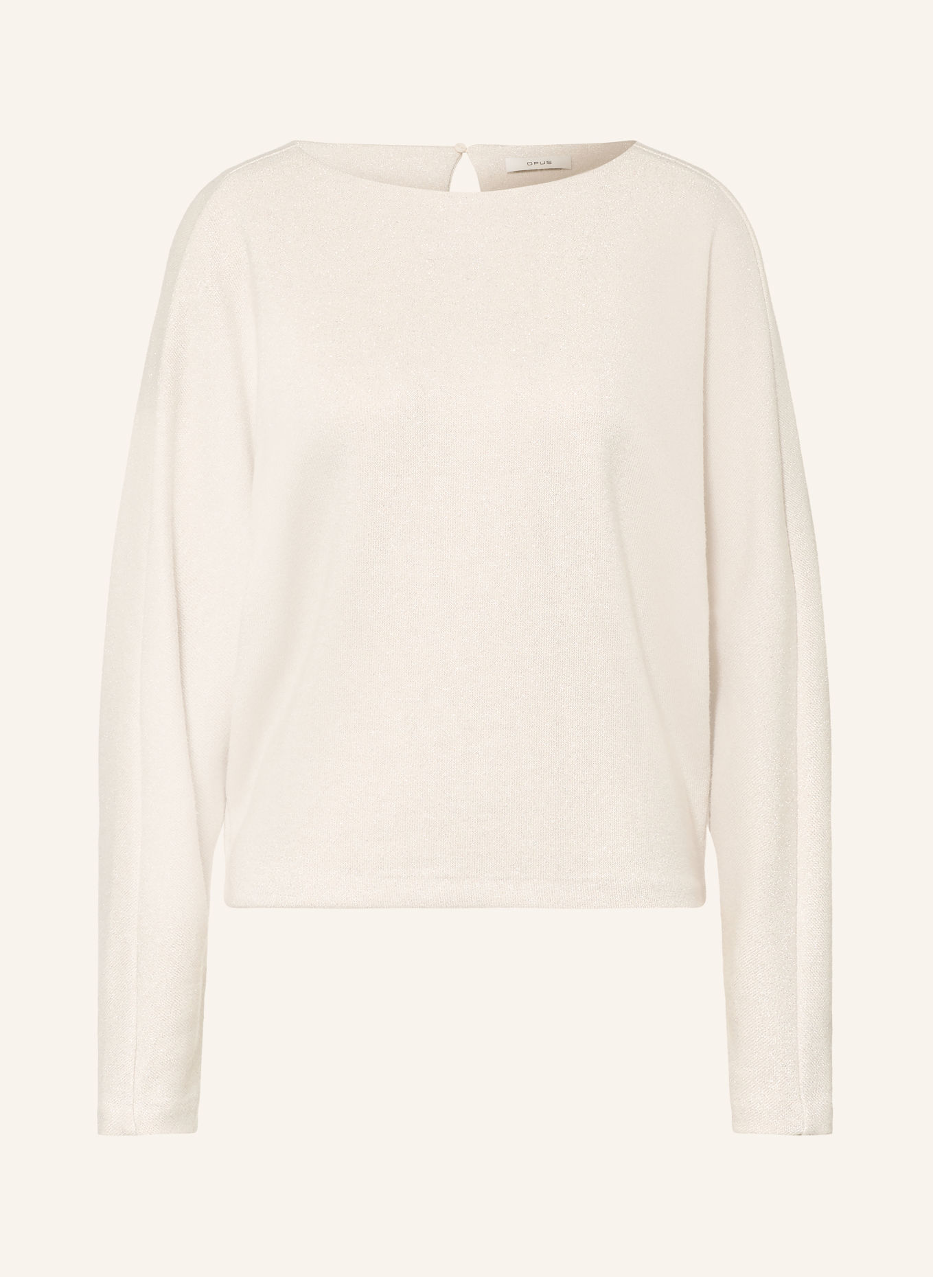 OPUS Sweatshirt GANTI avec fil pailleté: CRÈME