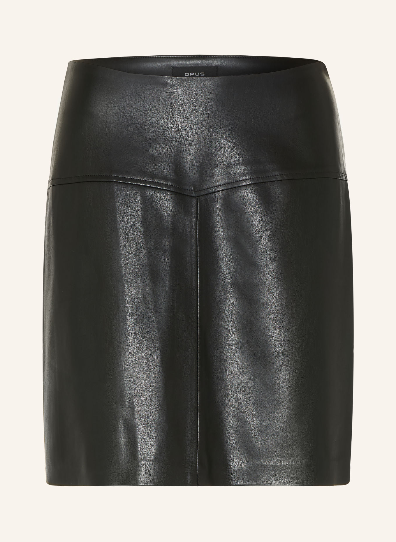 OPUS Jupe REANA GLAM aspect cuir: NOIR