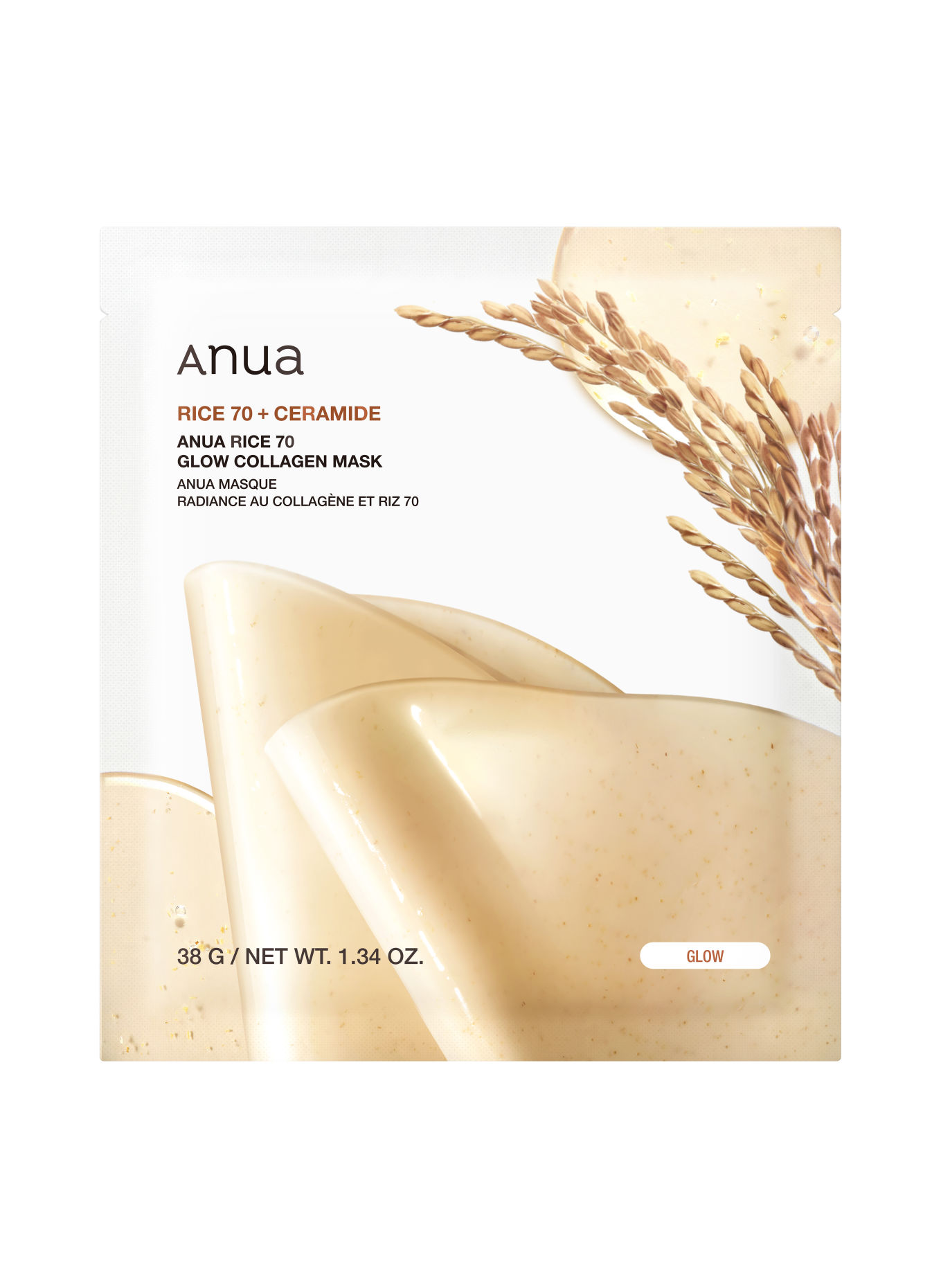 ANUA RICE 70 GLOW COLLAGEN MASK
